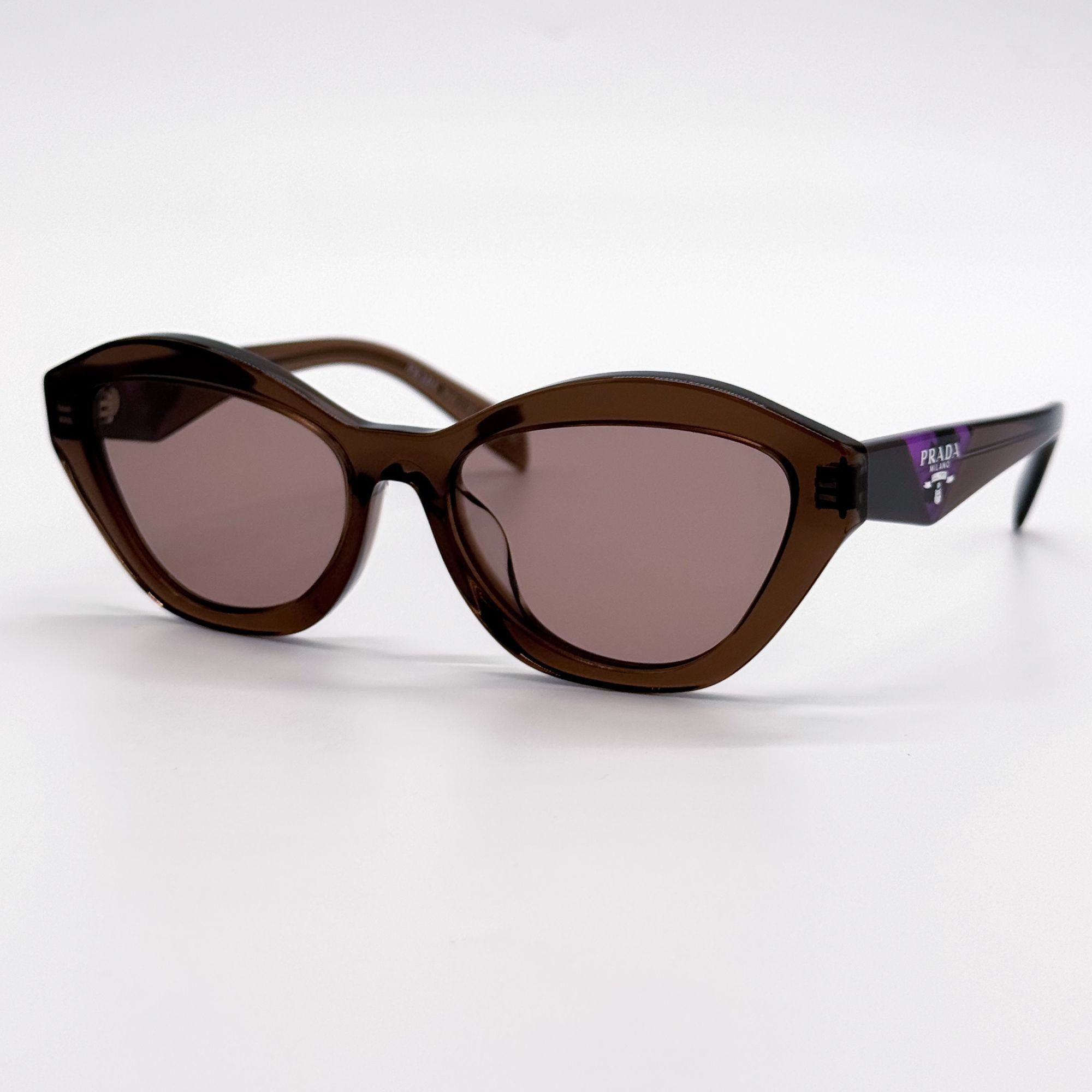 Prada NEW PRADA SUNGLASSES PRA02SF 17O60B BROWN WOMEN Size ONE SIZE - 2 Thumbnail