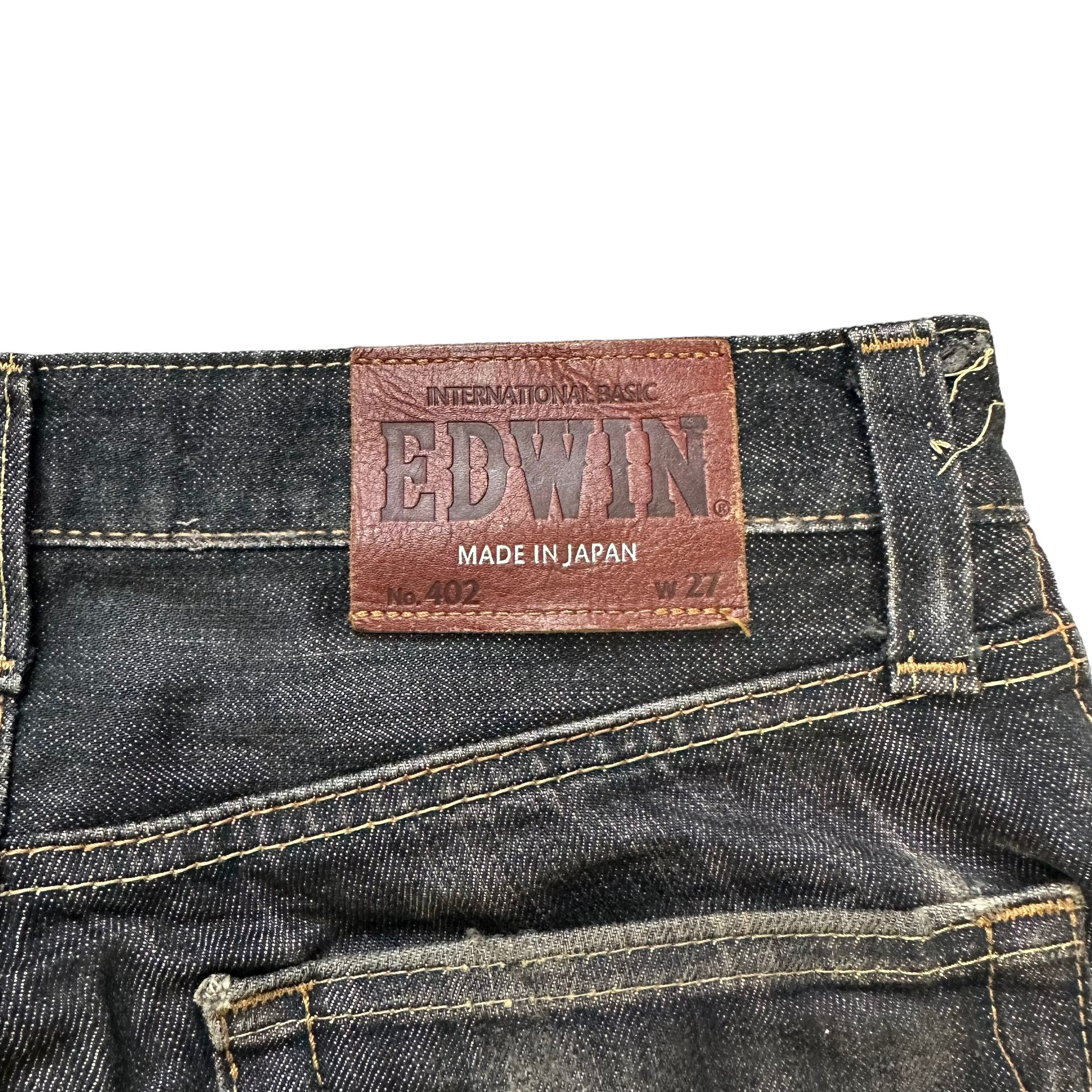 Edwin TRASHED🔥 VINTAGE EDWIN DISTRESSED JEANS #7627-158 Size US 27 - 15 Thumbnail