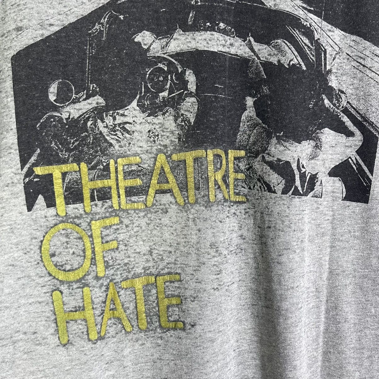 Band Tees Rare!Vintage 80s Paperthin Your Theatre Of Hate Promo Tshirt Size US M / EU 48-50 / 2 - 6 Thumbnail