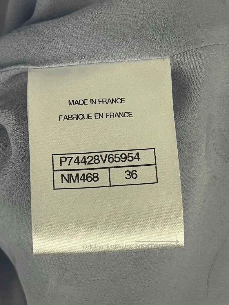 Chanel Chanel 23P Blue Woven Jacket. Size US M / EU 48-50 / 2 - 5 Thumbnail
