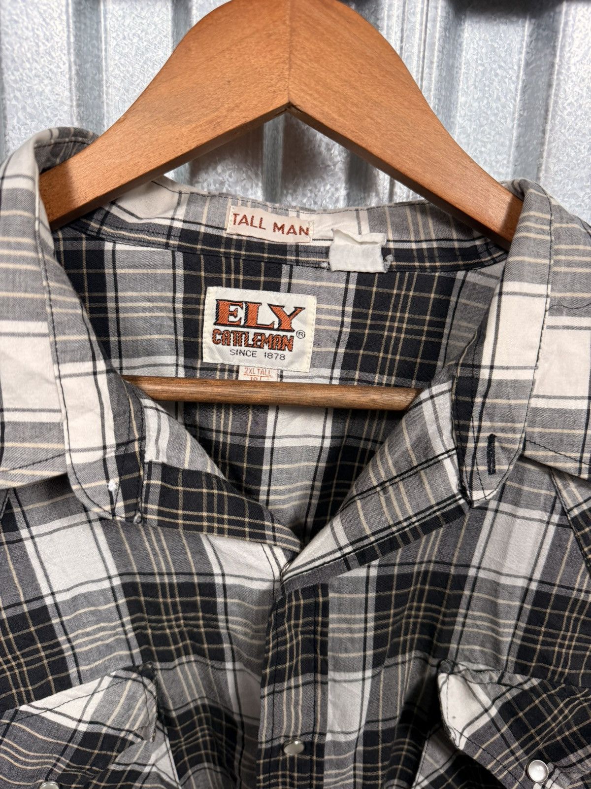 Other Vintage Ely Cattleman Tall Pearl Snap Western Button Up Size US XXL / EU 58 / 5 - 3 Thumbnail
