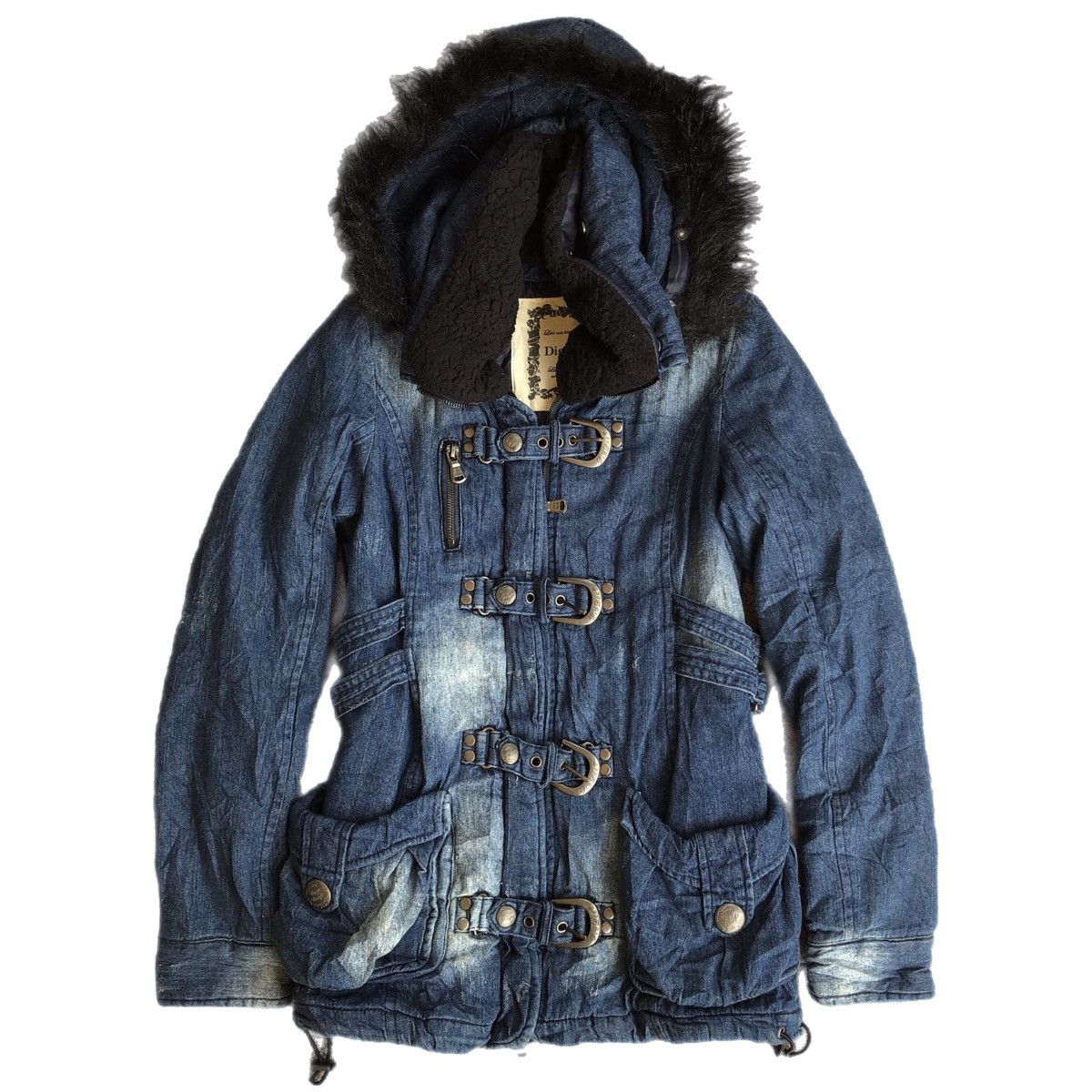 Dig Deep duffle napoleon detachable fur jacket