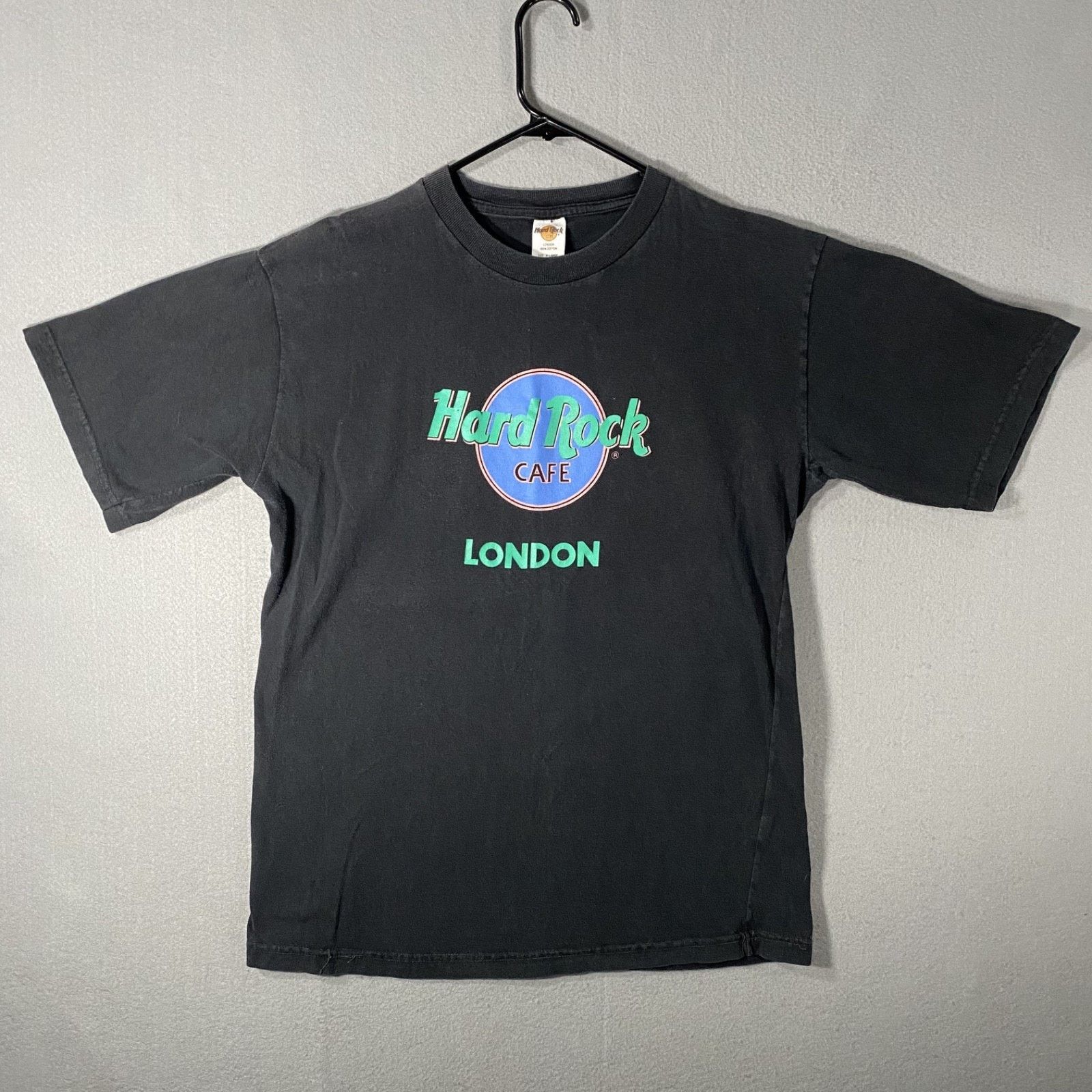 Hard Rock Cafe Hard Rock Cafe London Black Graphic T Shirt Size XL Vtg Size US XL / EU 56 / 4 - 1 Thumbnail