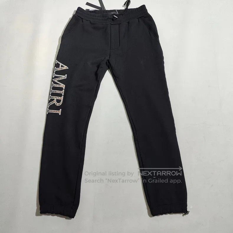 Amiri Amiri Size L Pants with leopard letters Size US 32 / EU 48 - 1 Thumbnail
