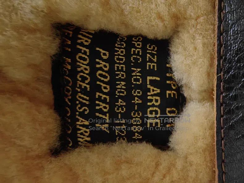 The Real McCoy's The Real McCoys D-1 Pilot Fur Jacket Size US XXS / EU 40 - 9 Thumbnail