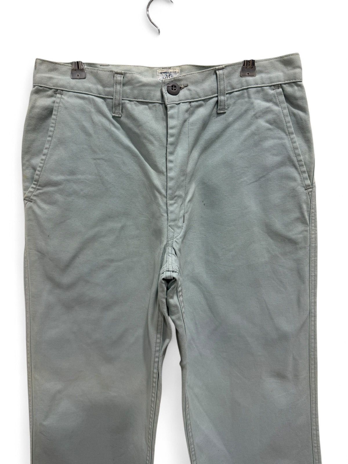 Post Overalls Vintage Post O’Alls Pantograph Work Pant Light Blue Canvas Size US 31 - 4 Thumbnail