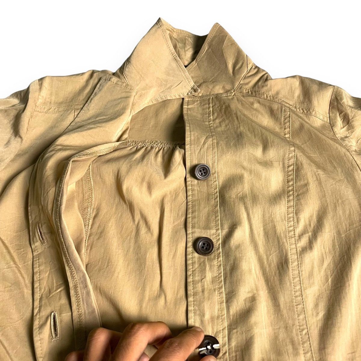 Japanese Brand × Kansai Yamamoto 🇯🇵 KANSAI BIS COLLECTION BUTTON UP LONG COAT JACKET Size M / US 6-8 / IT 42-44 - 11 Thumbnail