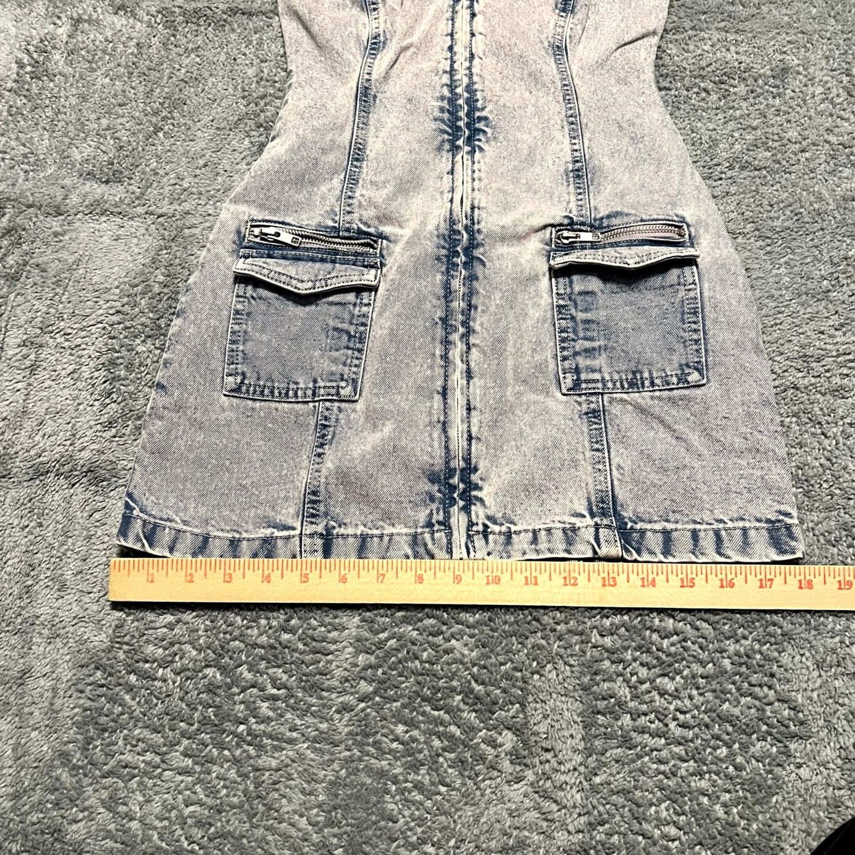 Cotton On Cotton On Dress Womens 2 XS Denim Halter Mini Dress Jean Blush Pink Blue Size 26" / US 2 / IT 38 - 8 Thumbnail