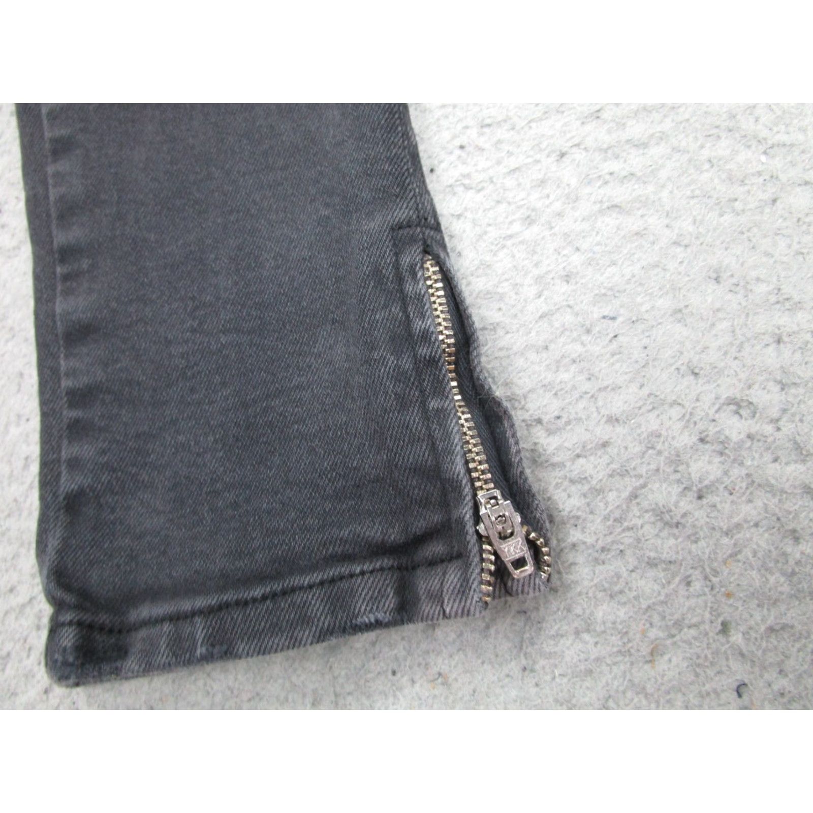 Ksubi Ksubi Jeans Womens 8 Black Skinny Distressed Zip Hem Stretch Denim Australia Size 30" / US 8 / IT 44 - 3 Thumbnail