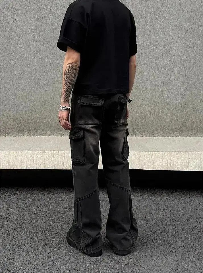 Japanese Brand Black straight pocket jeans Size US 32 / EU 48 - 4 Thumbnail