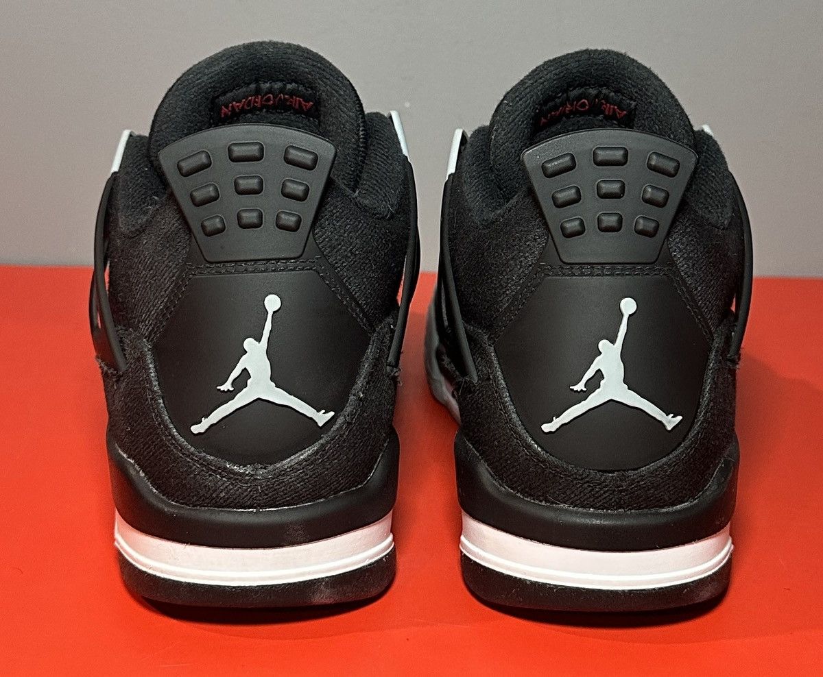 Jordan Brand Size 6.5 (GS) - Jordan 4 Retro SE Black Canvas Size US 6.5 / EU 39-40 - 5 Thumbnail