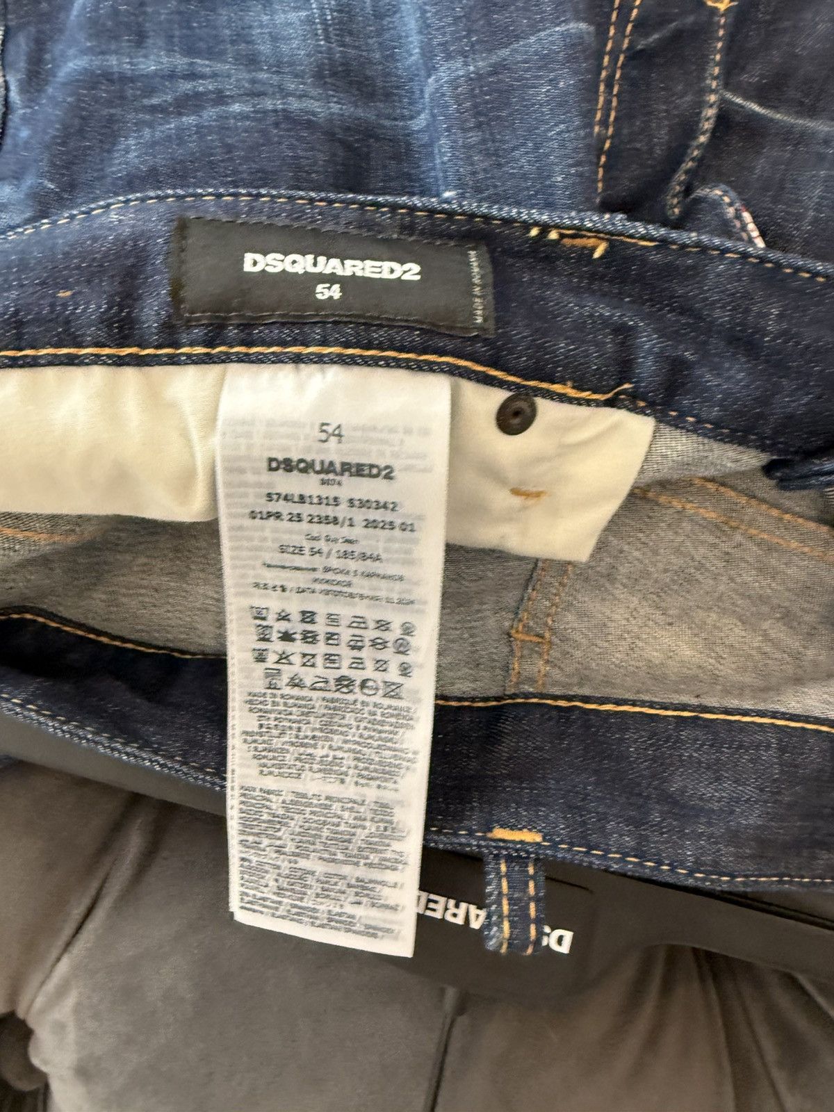 Dsquared2 Dsquared2 dark blue denim jeans Size US 38 / EU 54 - 3 Thumbnail