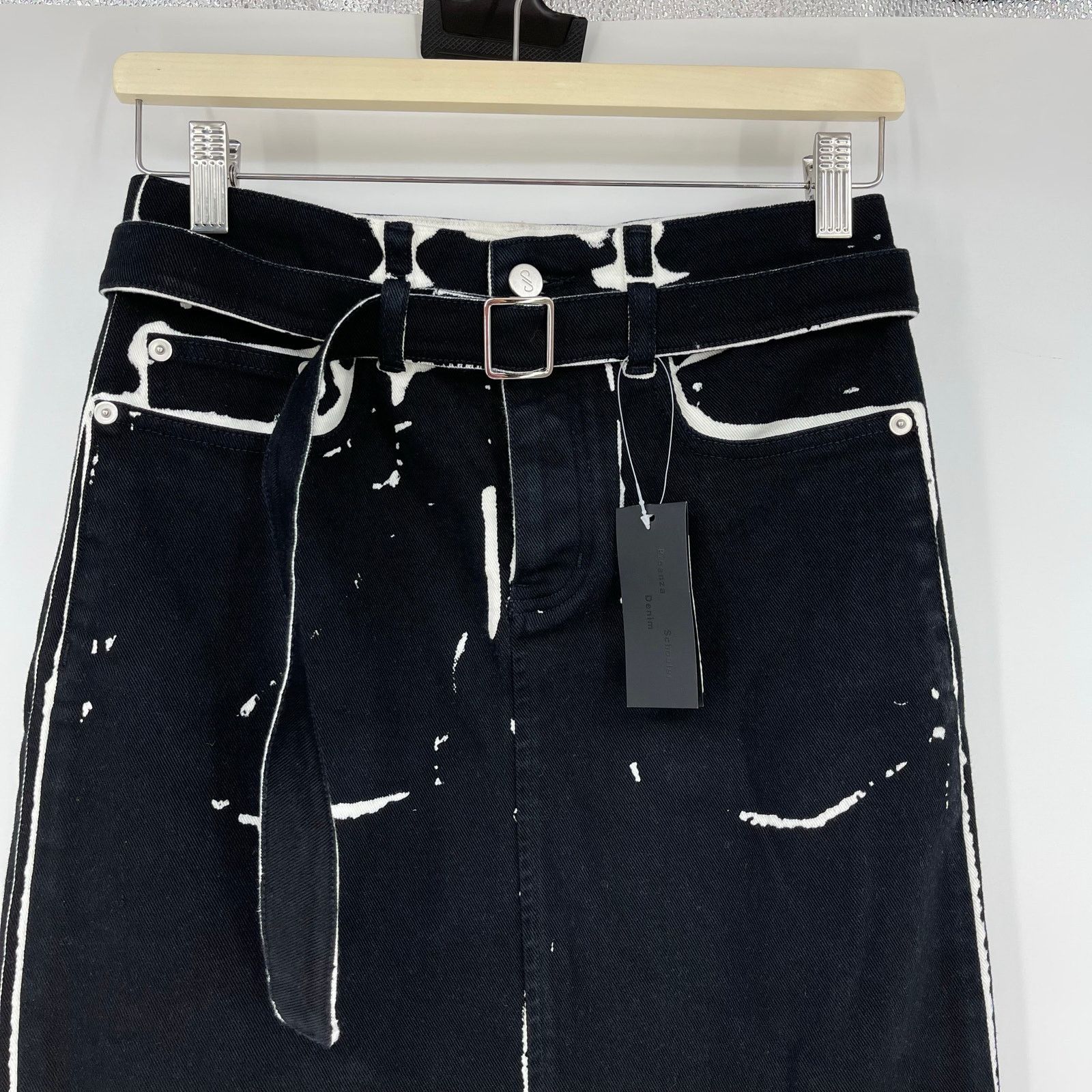 Proenza Schouler Proenza Schouler | Calder Skirt in Black Denim 25 w/ Tags Size 25" / US 0 / IT 36 - 10 Thumbnail