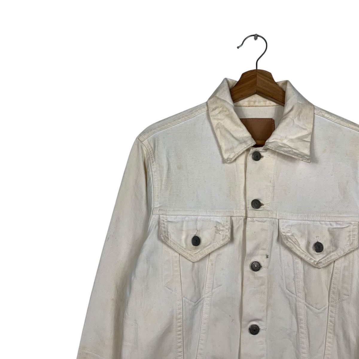 Japanese Brand DOMINGO SPELLBOUND Type 3 White Denim Jacket #2096-C91 Size US M / EU 48-50 / 2 - 6 Thumbnail