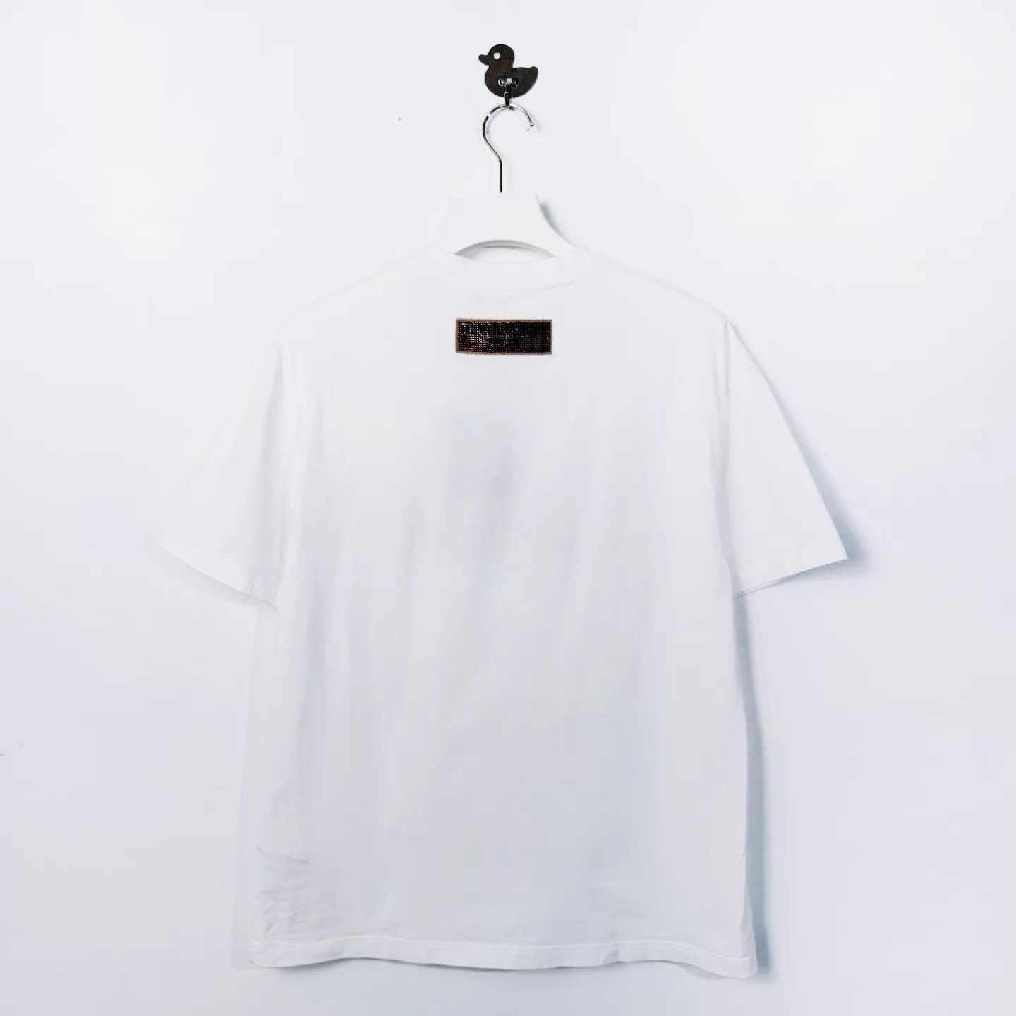 Louis Vuitton LV Pharrell Williams Beaded Logo White Crewneck T-Shirt M Size US M / EU 48-50 / 2 - 2 Thumbnail