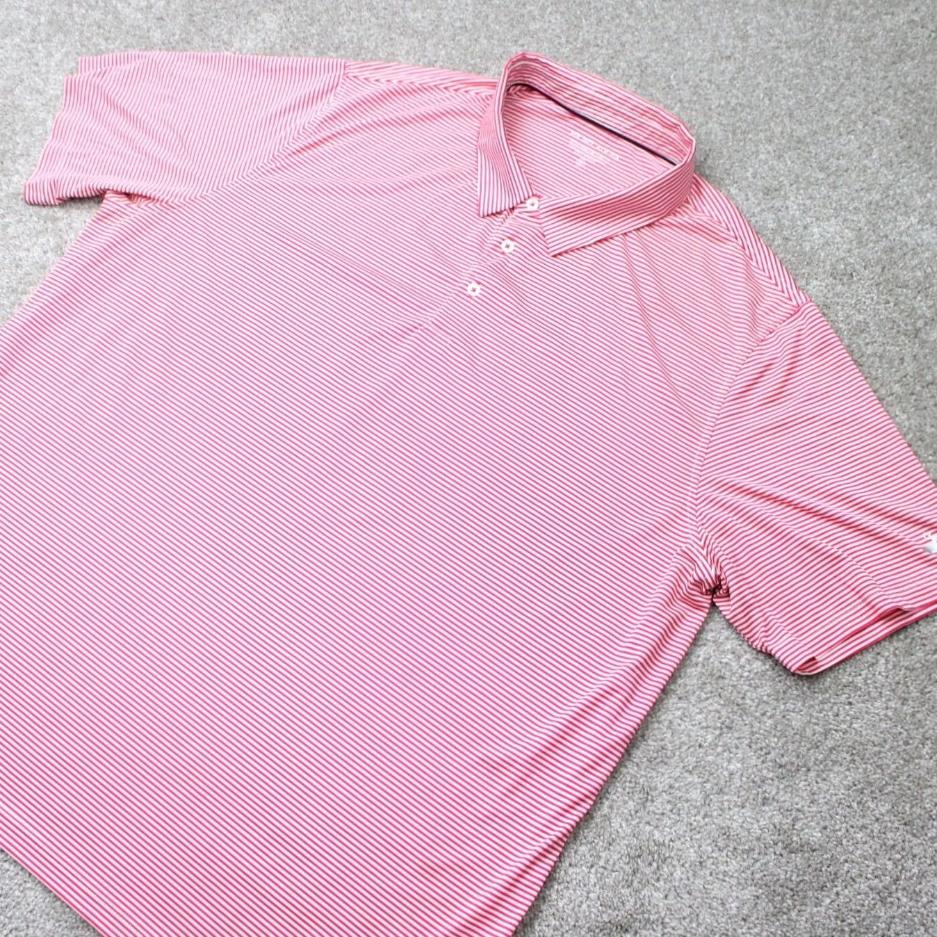 Vintage Michel Rouen Performance Polo Shirt Mens 3XL Red/White Golf Short Sleeve Polo Shirt Mens XXXL Red White Sports Golf Shirts Size US XXL / EU 58 / 5 - 3 Thumbnail