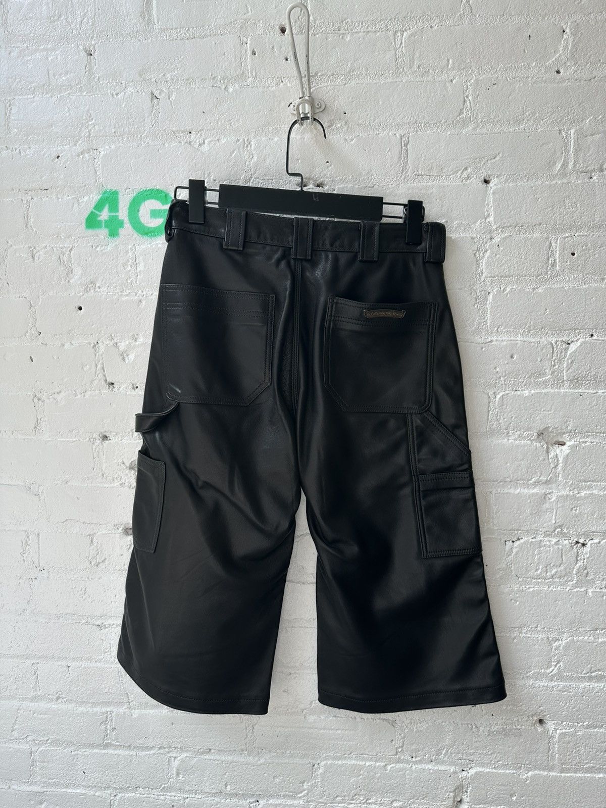 Chrome Hearts CHROME HEARTS LEATHER SHORTS Size 24" / US 00 / IT 34 - 2 Thumbnail