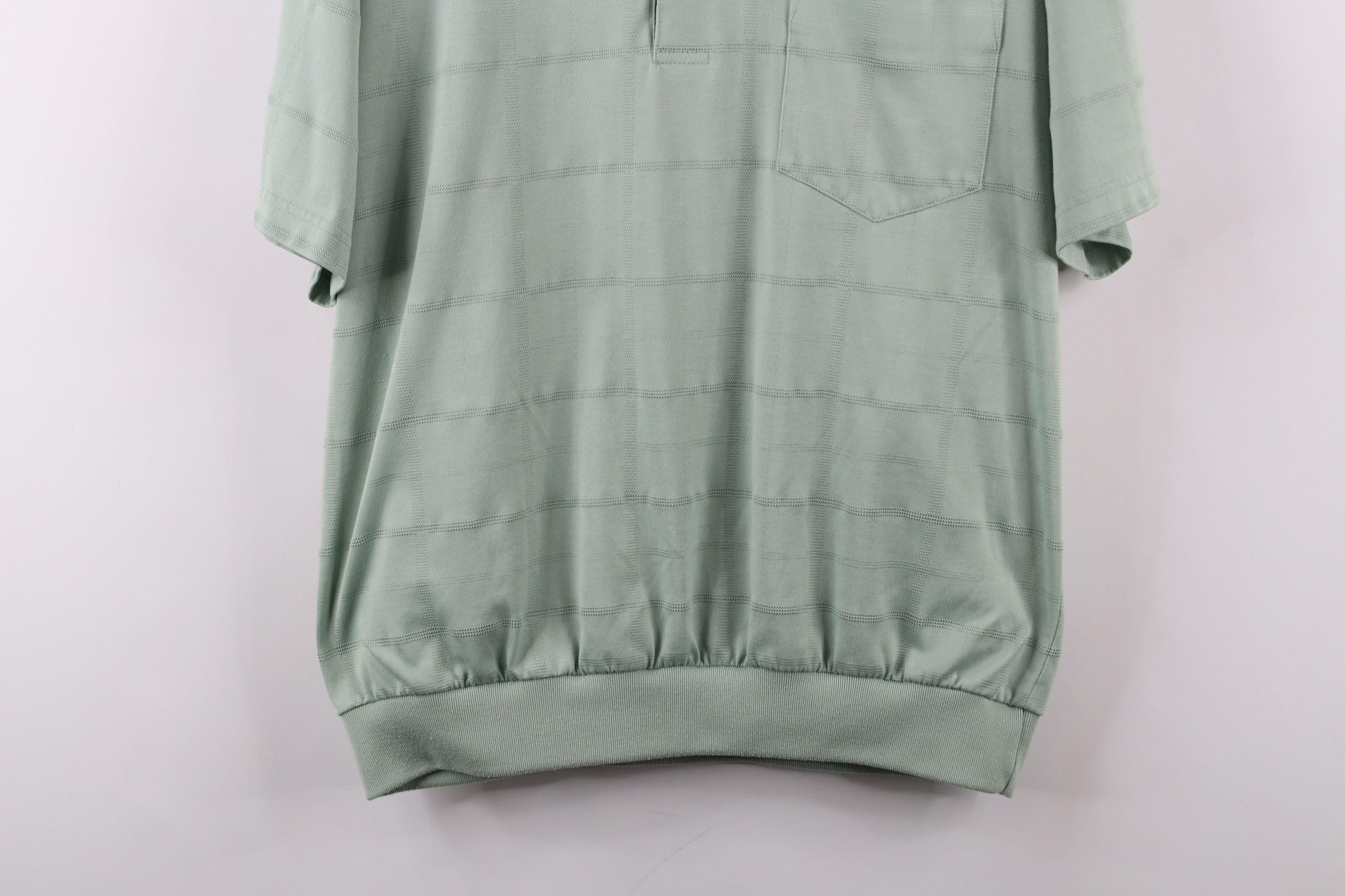 Vintage Vintage 90s Streetwear Striped Pullover Polo Shirt Green Size US M / EU 48-50 / 2 - 3 Thumbnail