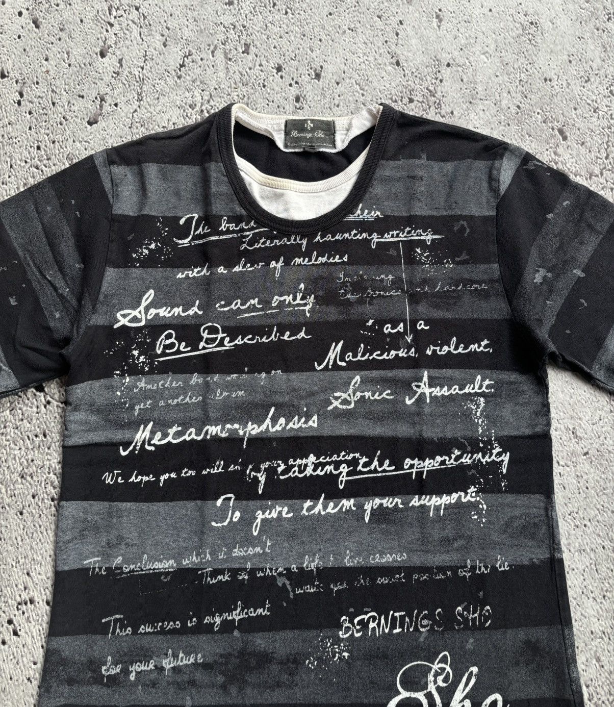 Hysteric Glamour Y2k Double layer berning sho stripe ifsix punk style Tshirt Size US L / EU 52-54 / 3 - 2 Thumbnail