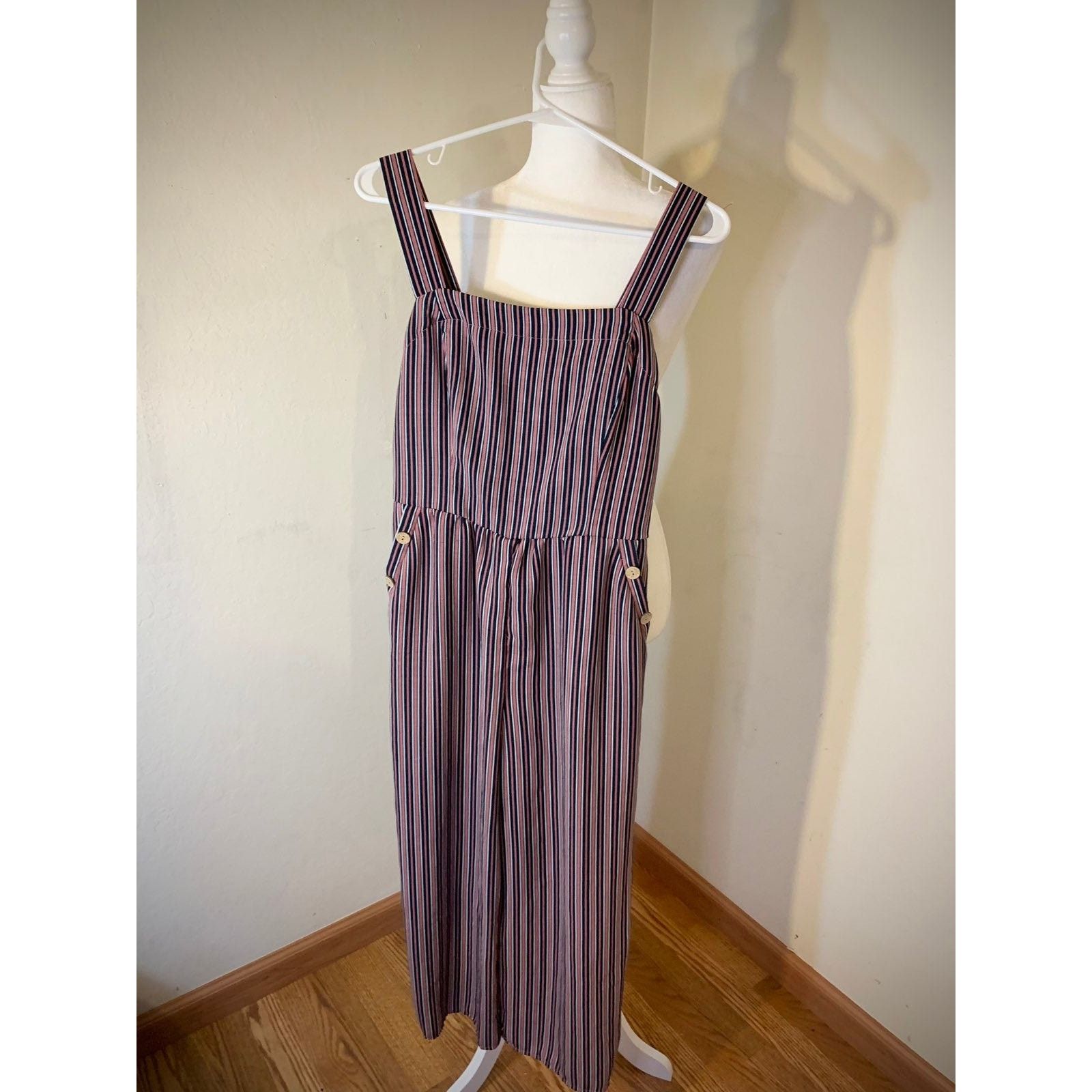 Other Women's Striped Cropped Jumpsuit - Size M Size 30" / US 8 / IT 44 - 3 Thumbnail