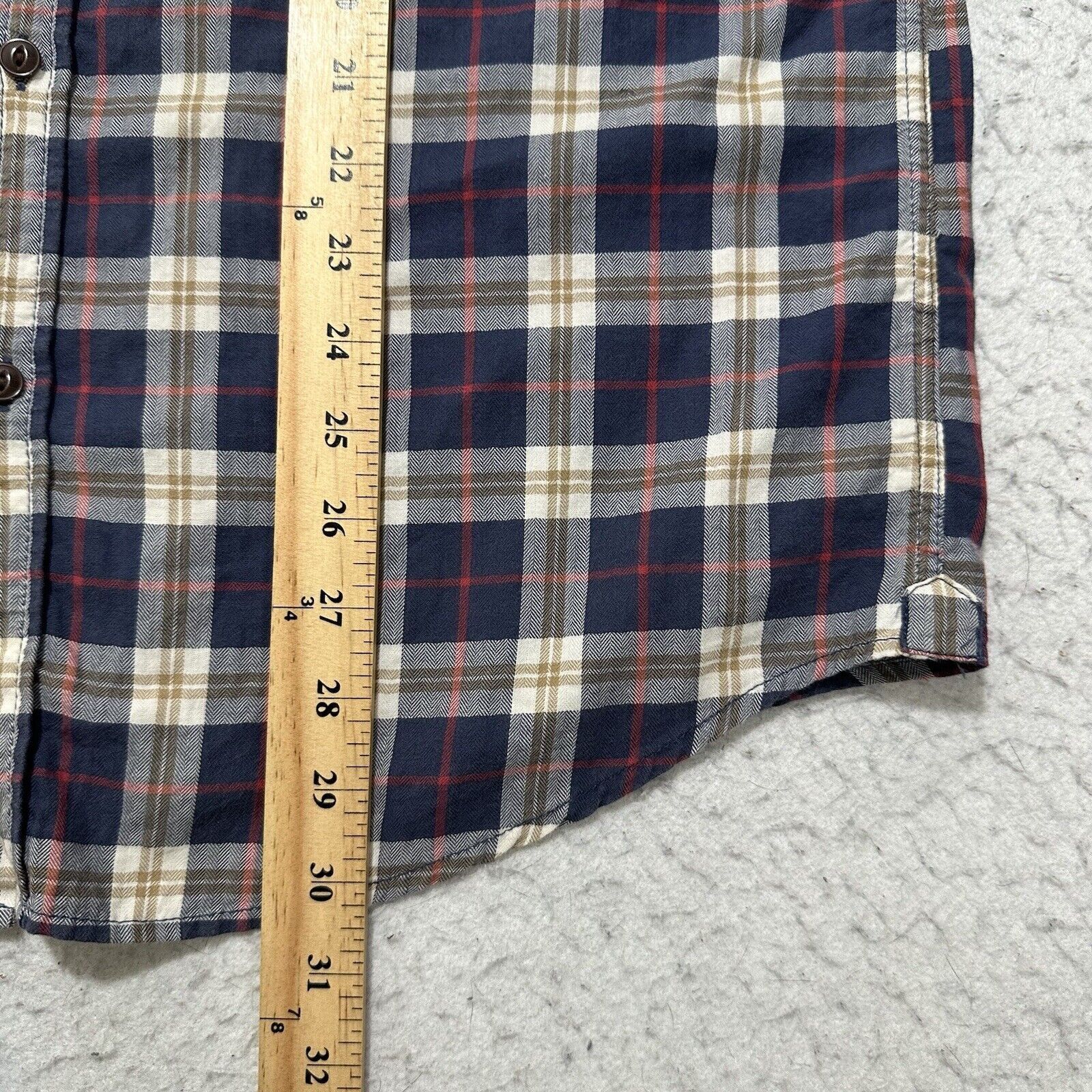 Gap GAP Men's Medium Button Down Pocket Shirt Blue Plaid Striped Size US L / EU 52-54 / 3 - 9 Thumbnail