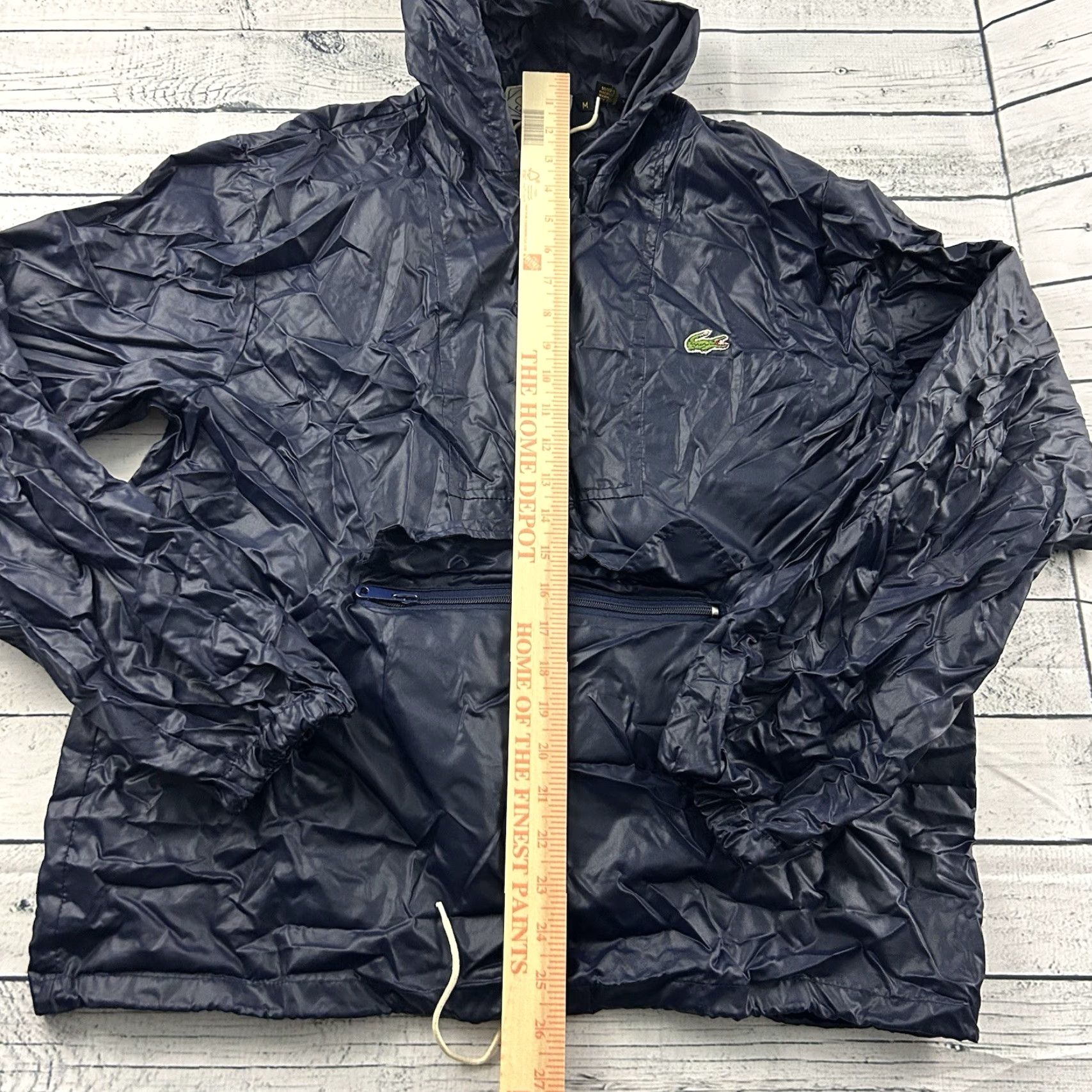 Lacoste VINTAGE Izod Lacoste Pullover Hooded Anorak Windbreaker Jacket Men M Blue Size US M / EU 48-50 / 2 - 4 Thumbnail