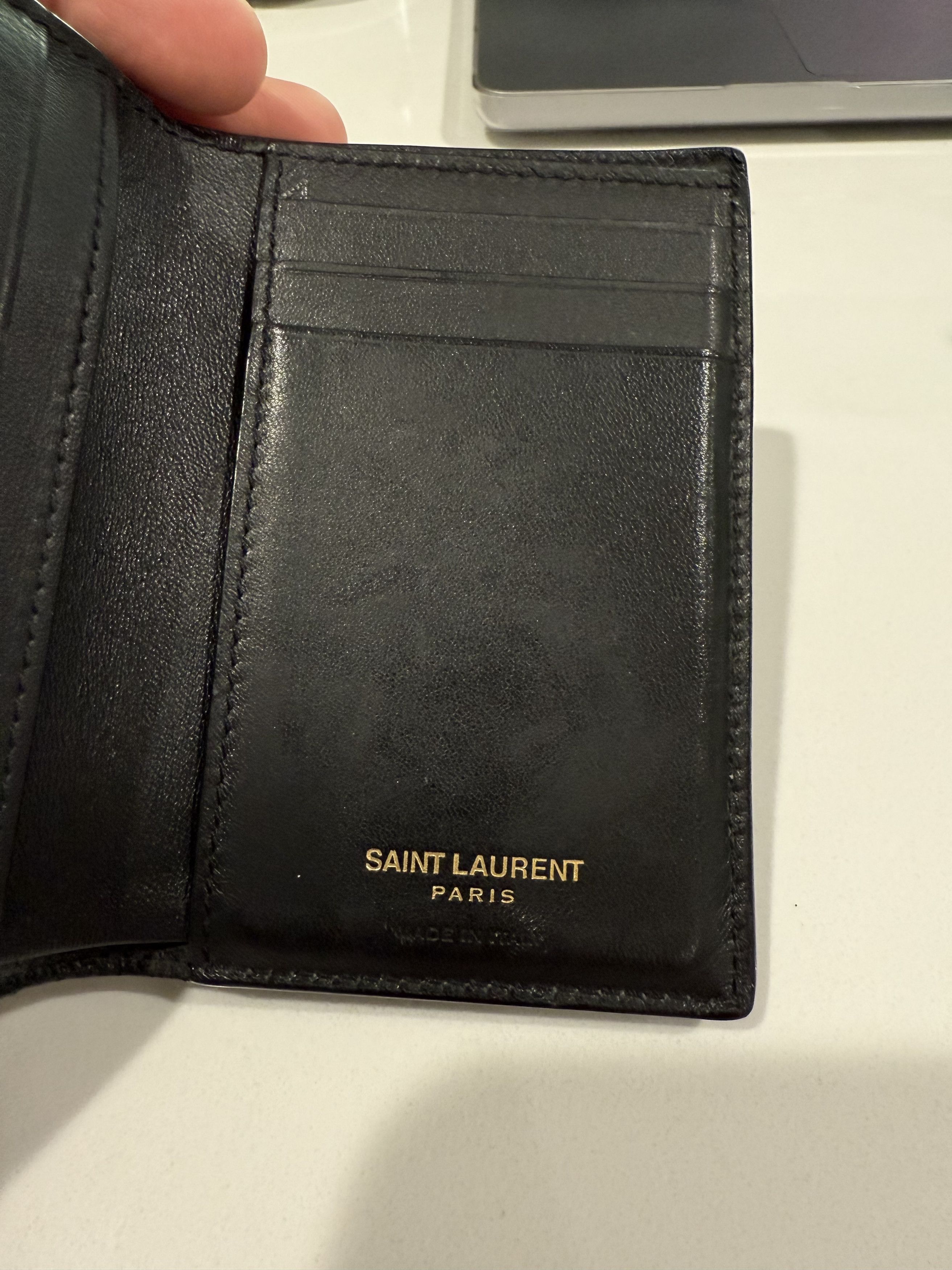 Saint Laurent Paris Crocodile Leather Wallet Size ONE SIZE - 4 Thumbnail