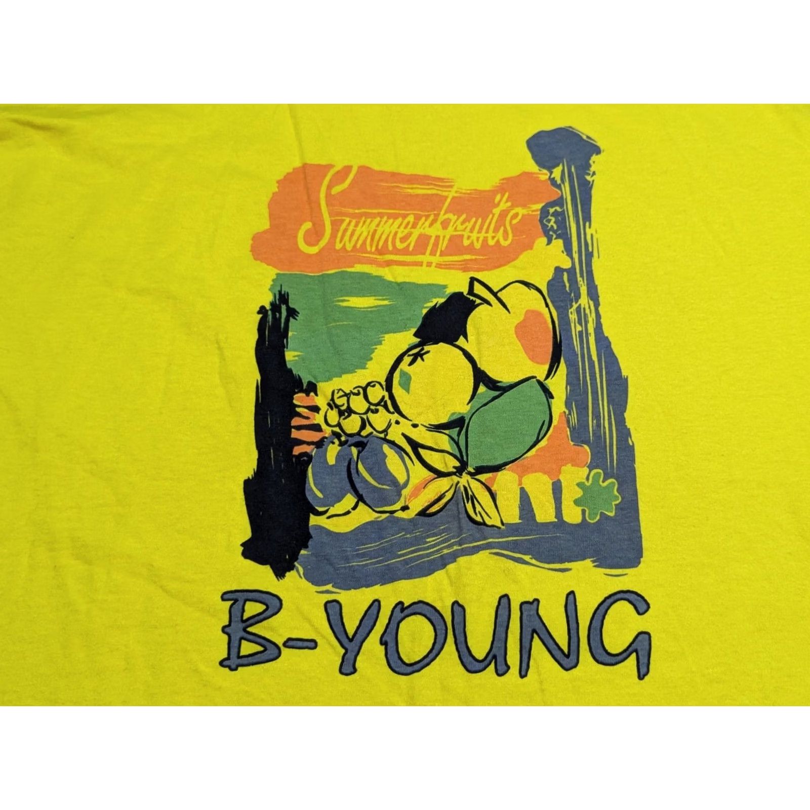 Vintage Screen Stars Vintage Single Stitch T-Shirt Size L Yellow Mens Short Sleeve Cotton Canvas 90s Fruits B-Young Size US L / EU 52-54 / 3 - 6 Thumbnail