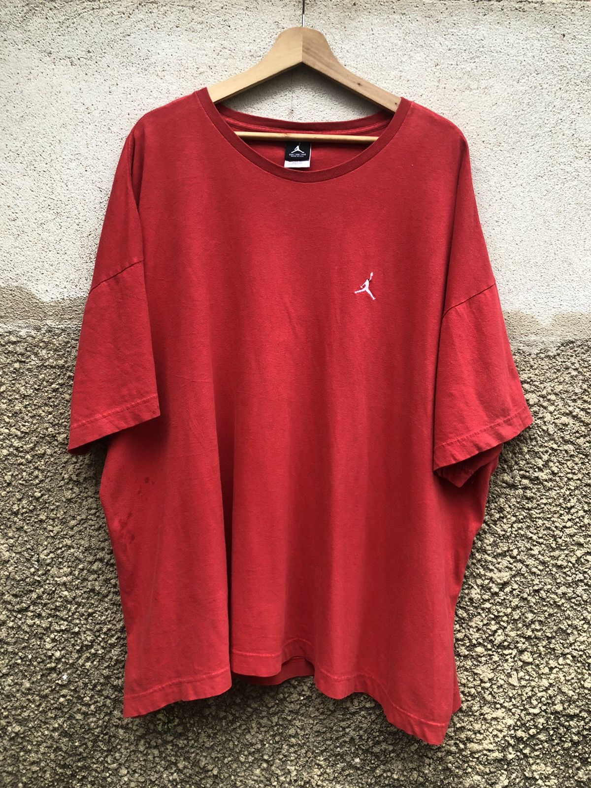 Nike × Vintage Vintage 00s Nike Air Jordan Small Logo Boxy Tee Size US XXL / EU 58 / 5 - 1 Thumbnail