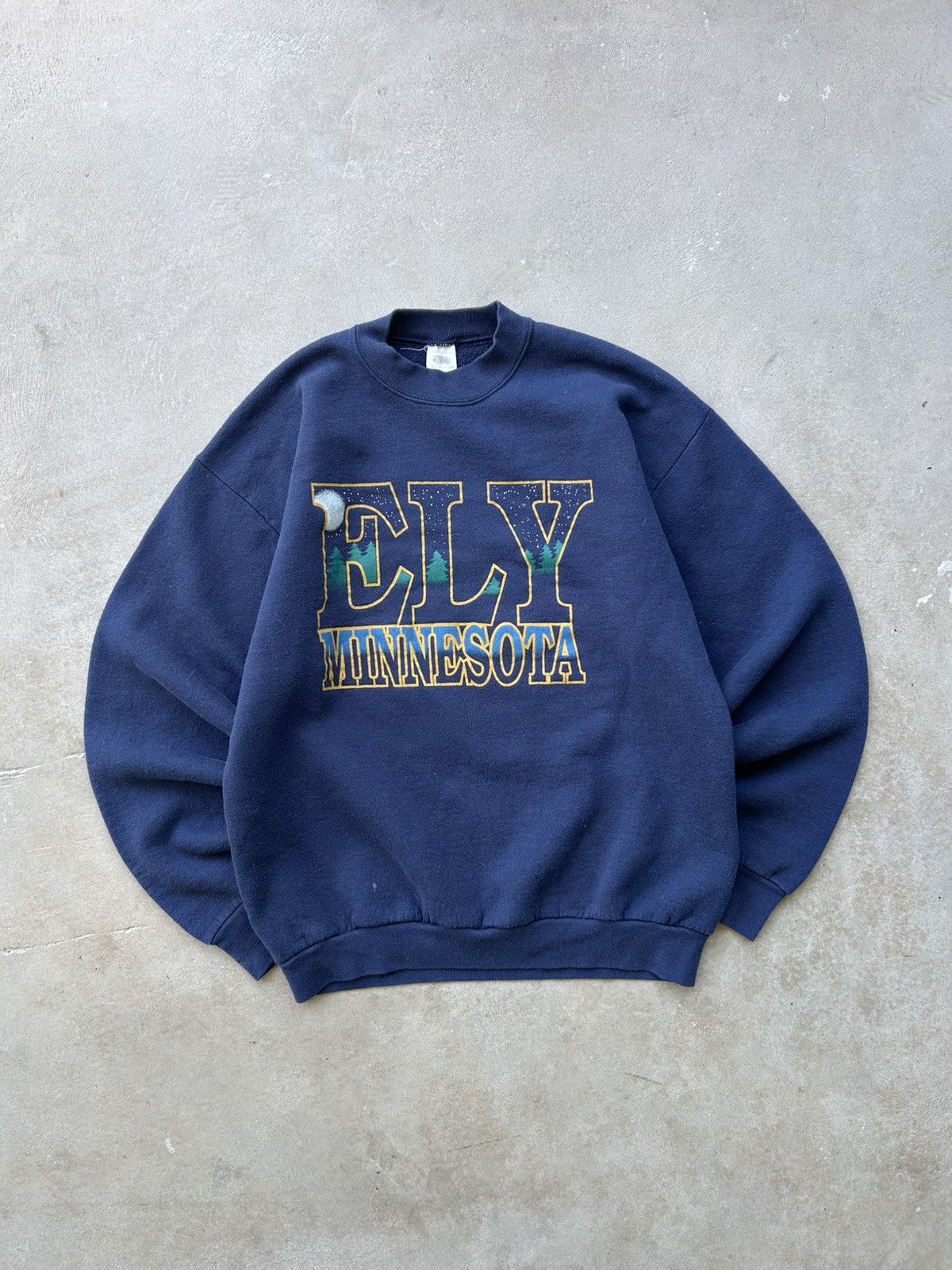 Russell Athletic × Vintage Vintage Nature Minnesota Sweatshirt Size US XL / EU 56 / 4 - 1 Thumbnail