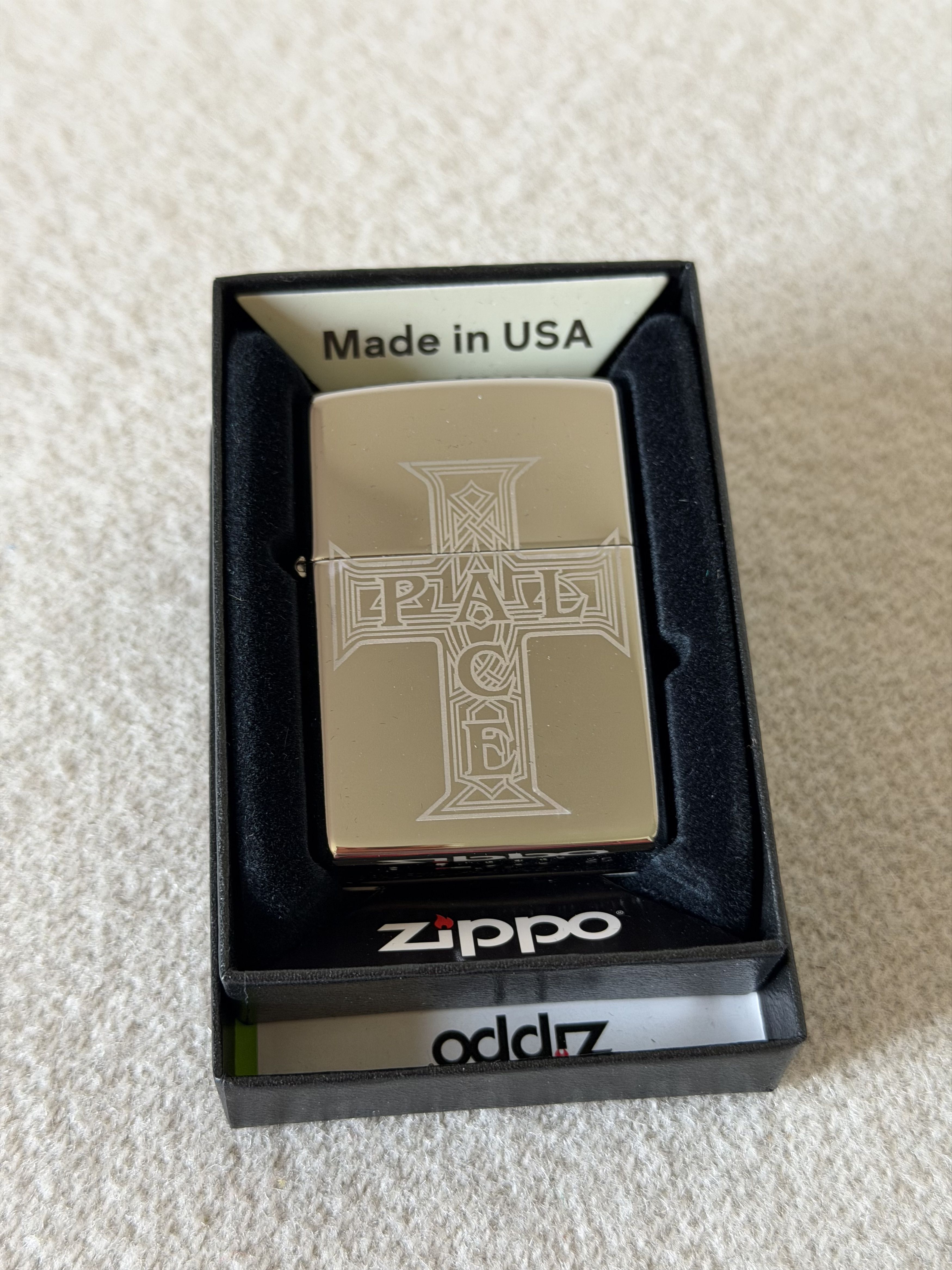 Palace Palace Cross Zippo Lighter in Silver Size ONE SIZE - 1 Thumbnail