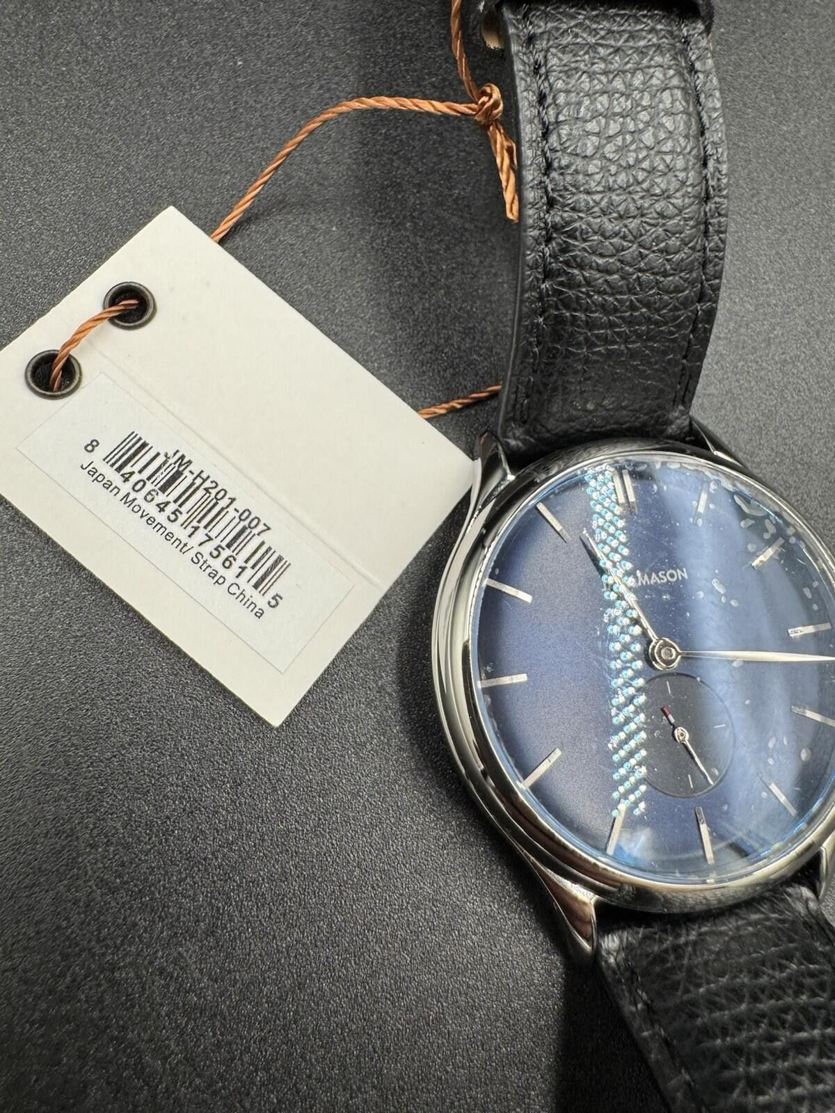 Other Jack Mason Ellum Watch Naby Blue Black Leather JM-H201-007 B Size ONE SIZE - 4 Thumbnail