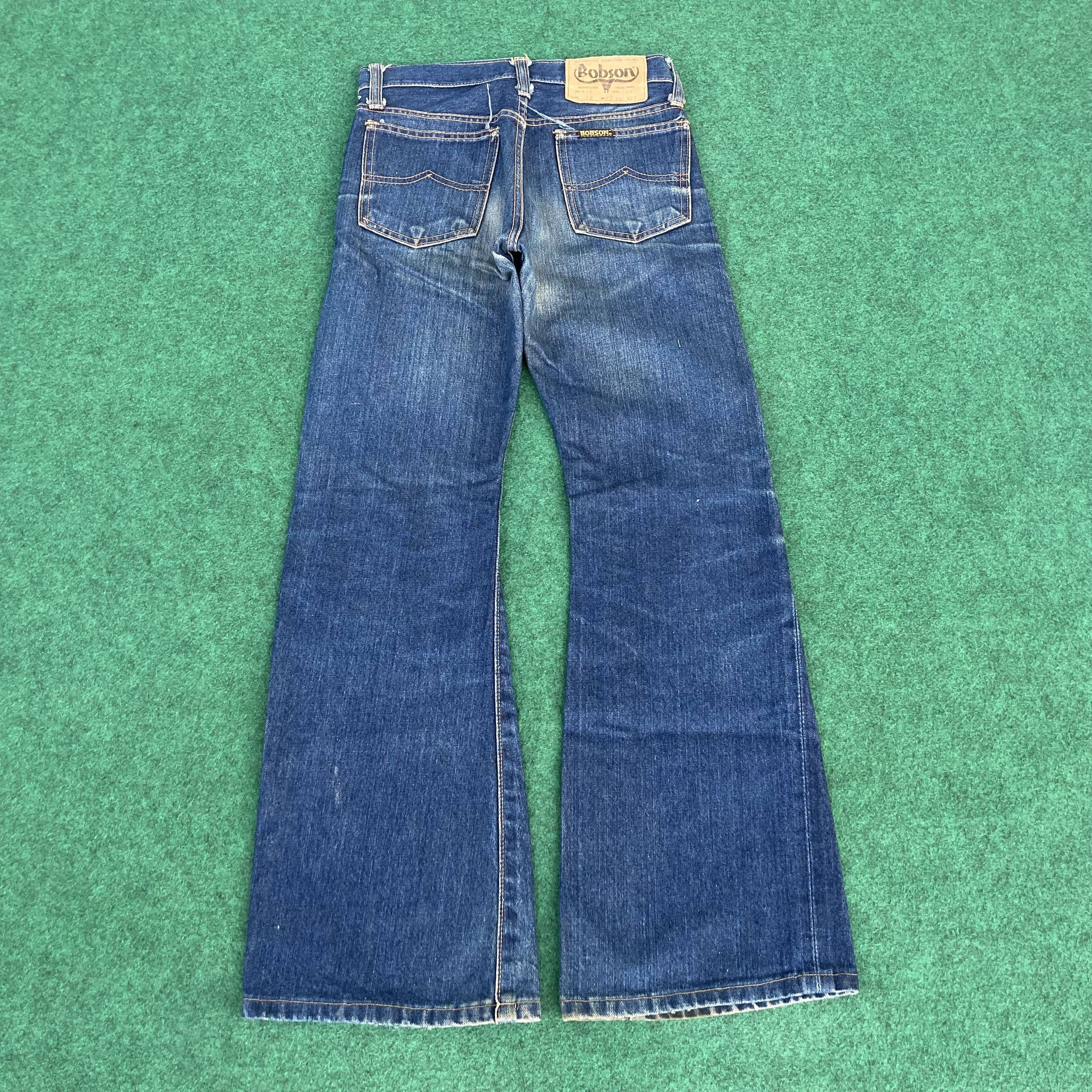 Japanese Brand × Vintage Vtg Bobson Denim Bootcut 26 Wide Flared Faded Jeans Size US 26 / EU 42 - 11 Thumbnail