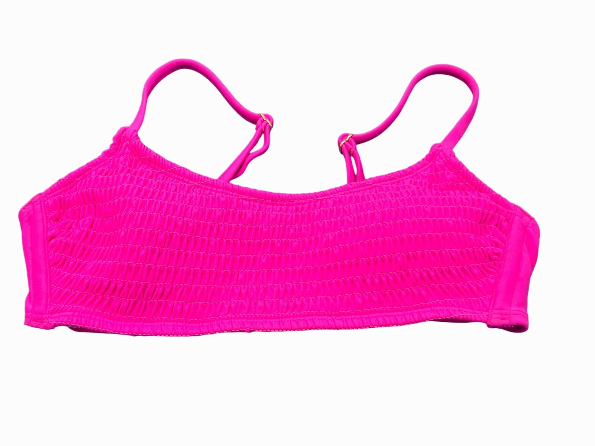 Other Wild Fable - Women's Smocked Bralette Bikini Top - Pink - Ex Size ONE SIZE - 3 Thumbnail