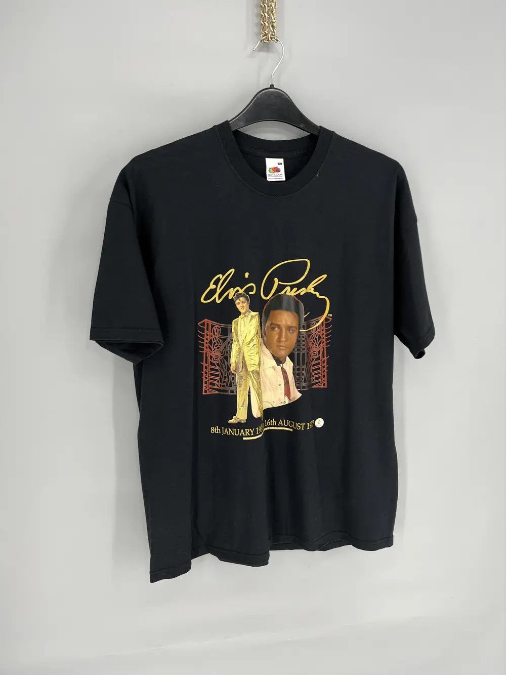 Band Tees × Vintage Vintage 90s Elvis Presley Great Elvis t-shirt 2004 L big log Size US XL / EU 56 / 4 - 2 Thumbnail