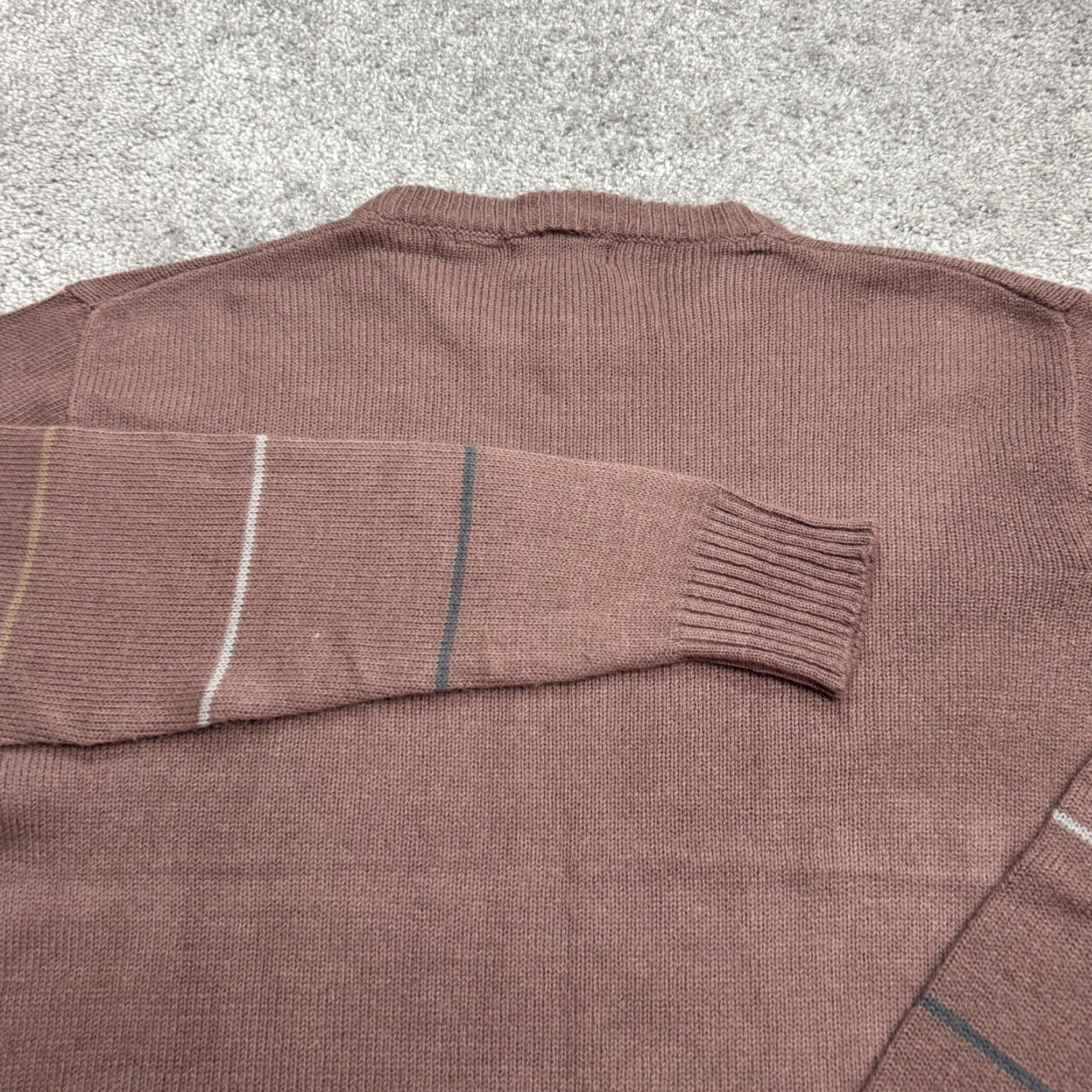 Vintage VINTAGE Michael Gerald Pullover Sweater Shirt Mens L Brown Argyle/Diamond Knit 90s Classic Mens Size US L / EU 52-54 / 3 - 5 Thumbnail