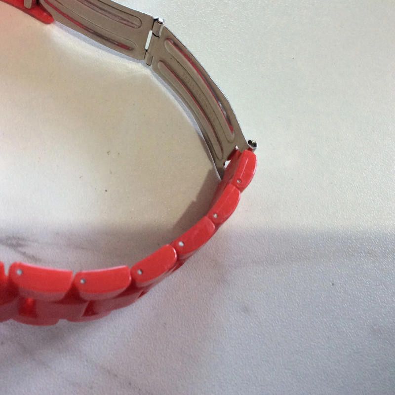 Designer Identity red plastic watch Size ONE SIZE - 4 Thumbnail