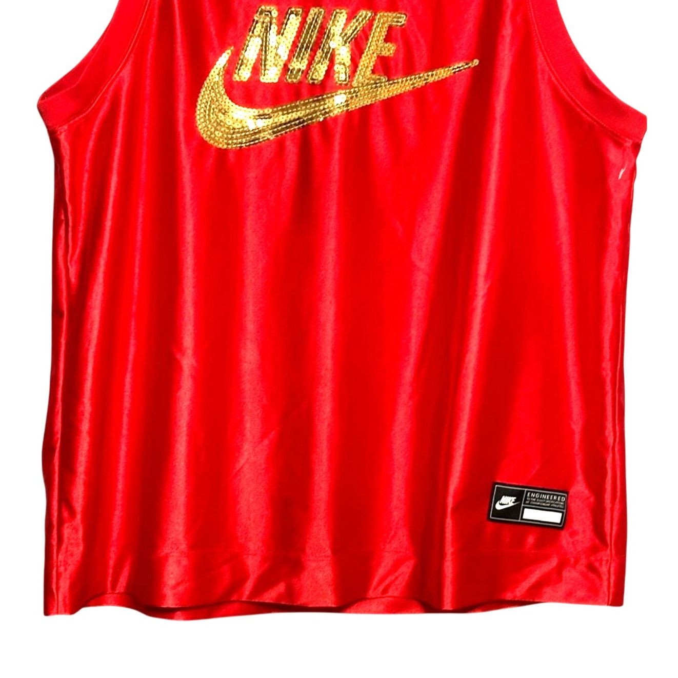 Nike Nike Icon Jersey Tank Top Sequins Gold Red Women's L NWOT Size L / US 10 / IT 46 - 4 Thumbnail
