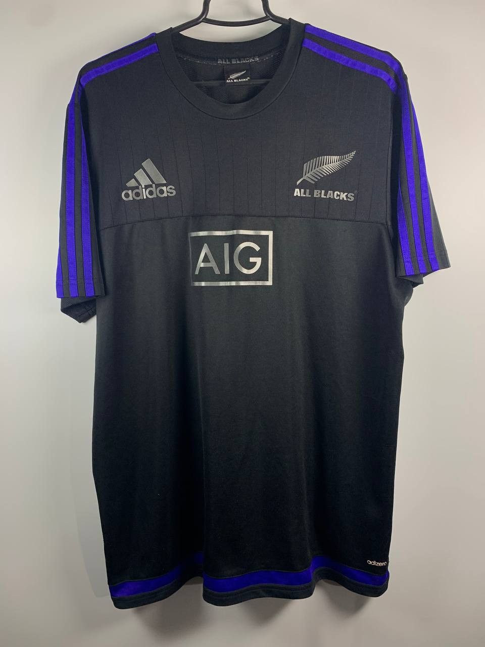 Adidas Adidas All Blacks Rugby Shirt 2015 AIG Sponsor Size US L / EU 52-54 / 3 - 1 Thumbnail