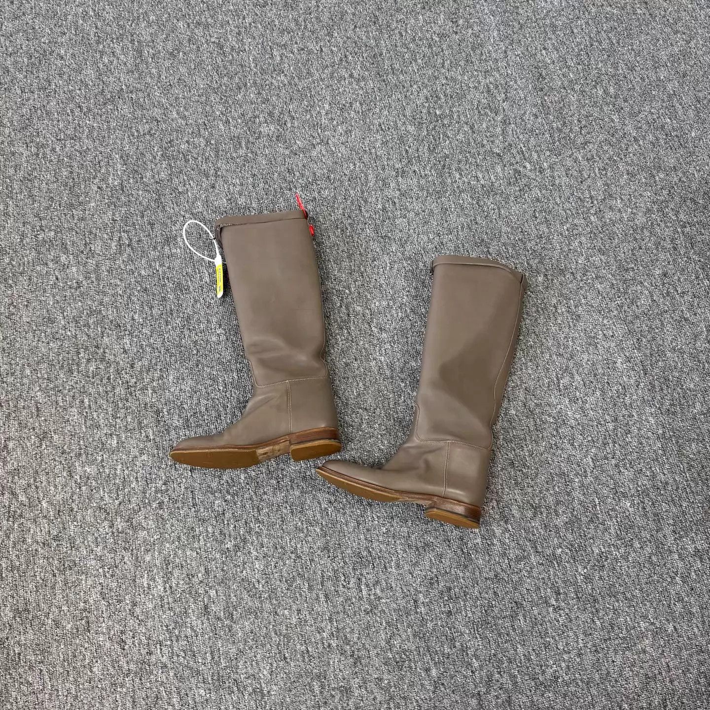 Hermes Hermes Jumping Elephant Grey Kelly Silver Buckle Boot Size US 5 / IT 35 - 1 Thumbnail