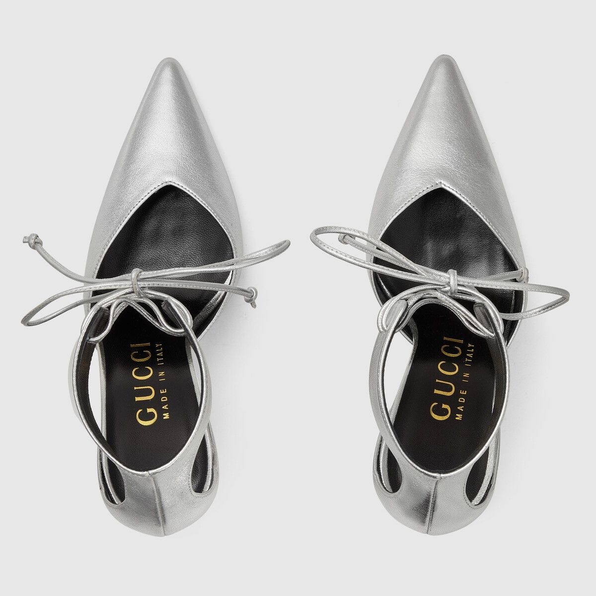 Gucci o1y0925 Leather Pumps in Silver Size US 6 / IT 36 - 3 Thumbnail