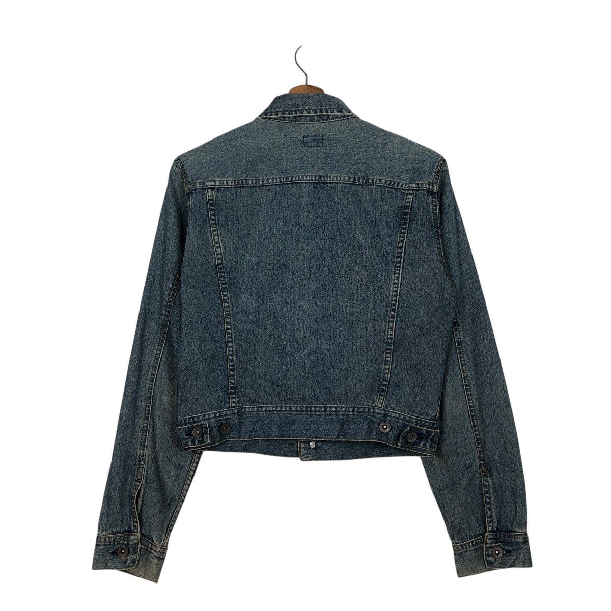 Japanese Brand 📌Cropped Biker Trucker Denim Jacket Vale Hysteric Glamour Size US L / EU 52-54 / 3 - 9 Thumbnail