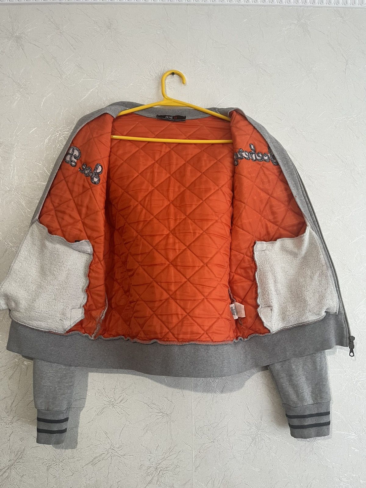 Iceberg ICEBERG Quilted Zip Jacket “Ice B/Iceberg”Grey Made in Italy Size US M / EU 48-50 / 2 - 8 Thumbnail