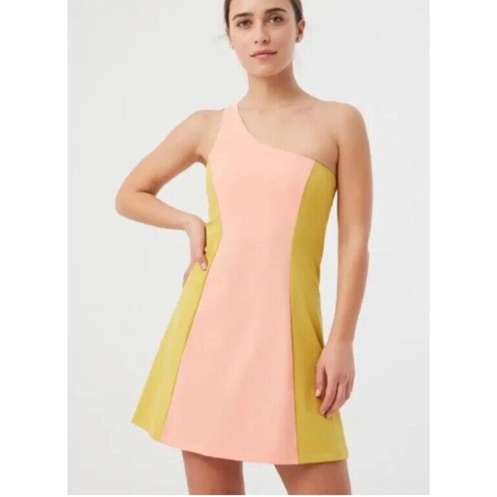 Outdoor Voices Outdoor Voices One Shoulder Dress in Tangerine/mustard XS Size XS / US 0-2 / IT 36-38 - 1 Thumbnail