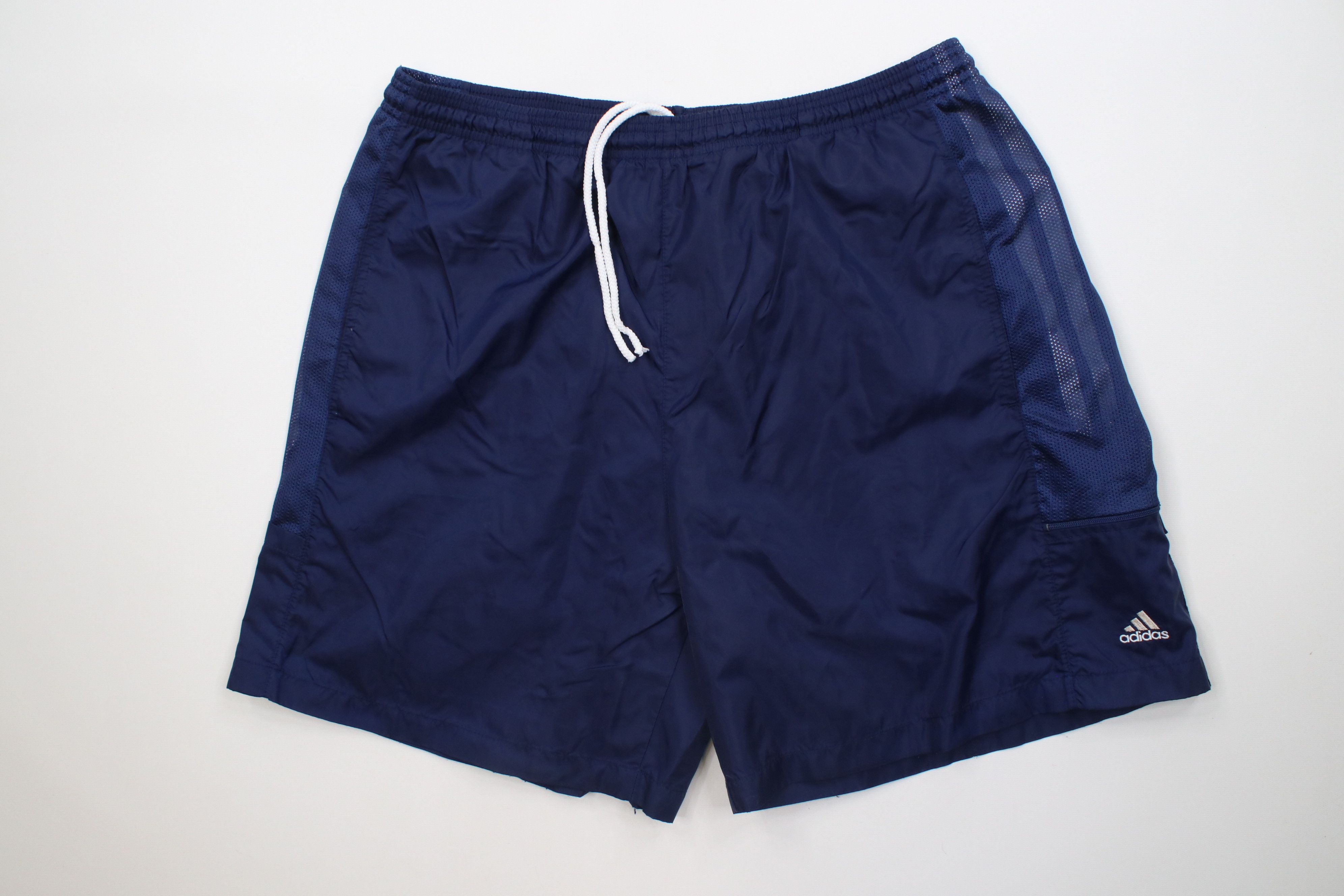 Adidas Vintage Y2K 2001 Adidas Lined Running Soccer Shorts Blue Size US 34 / EU 50 - 1 Thumbnail