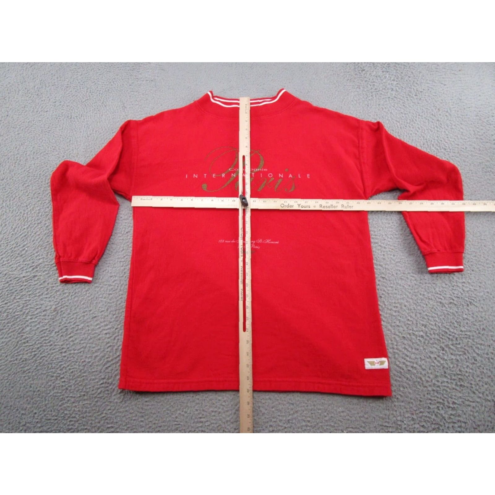 Express VINTAGE Express Sweatshirt 80s Red L Women's Casual Pullover Crew Neck Graphic Print Embroidered Oversized Activewear Size L Size L / US 10 / IT 46 - 6 Thumbnail