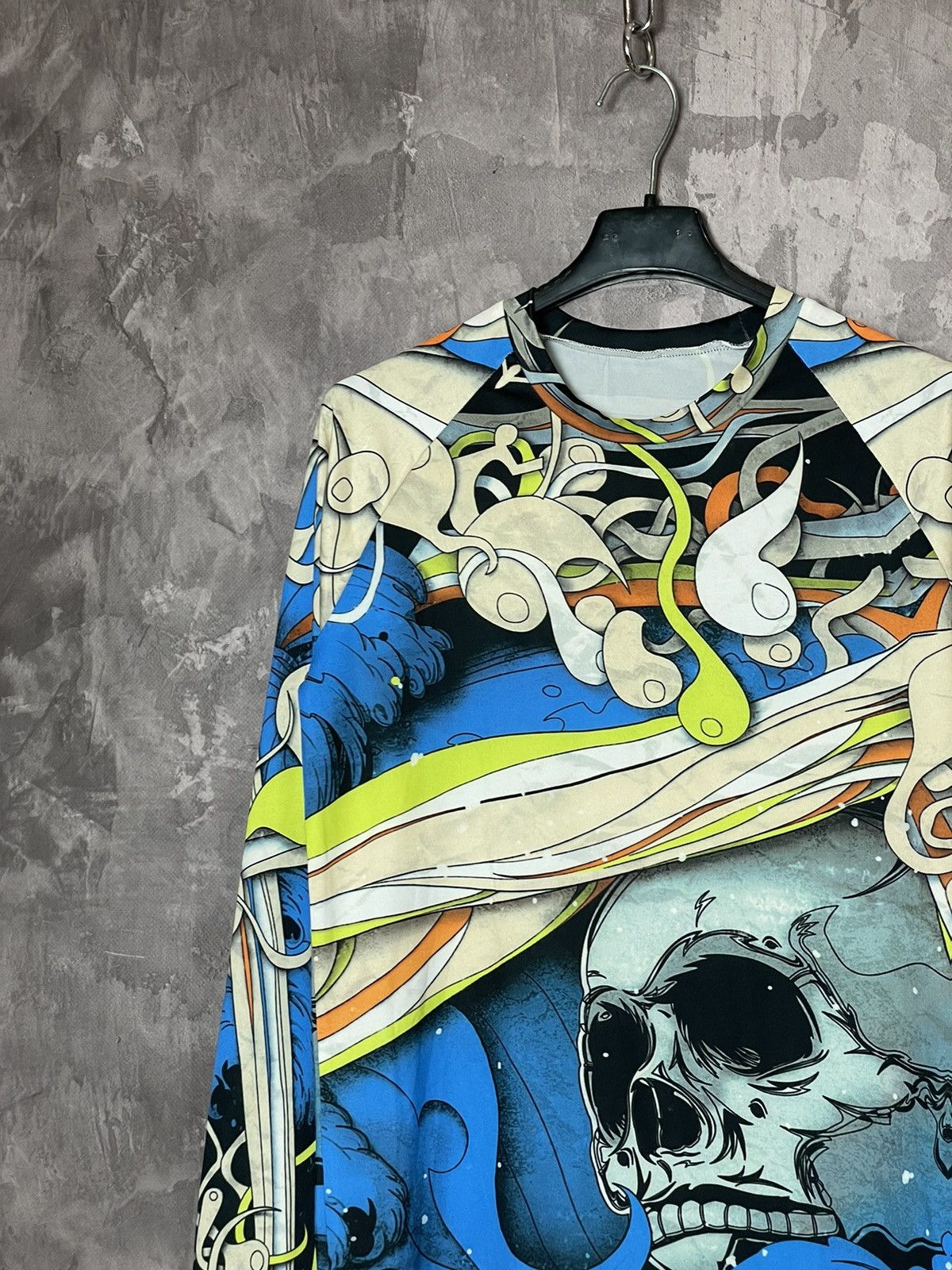 Affliction × Ed Hardy × Vintage Rare Mma Elite Thermal Longsleeve Y2K Affliction Style Size M / US 6-8 / IT 42-44 - 6 Thumbnail