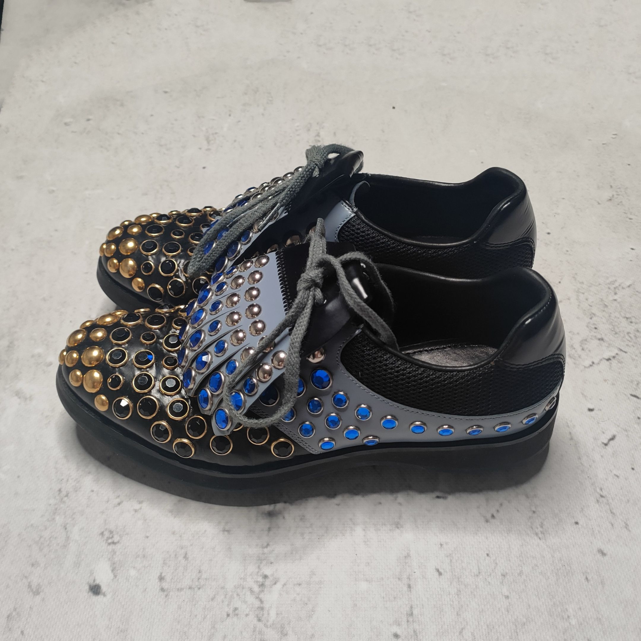 Prada Prada SS2012 runway rhinestone studded golf soccer shoes Size US 9 / IT 39 - 4 Thumbnail