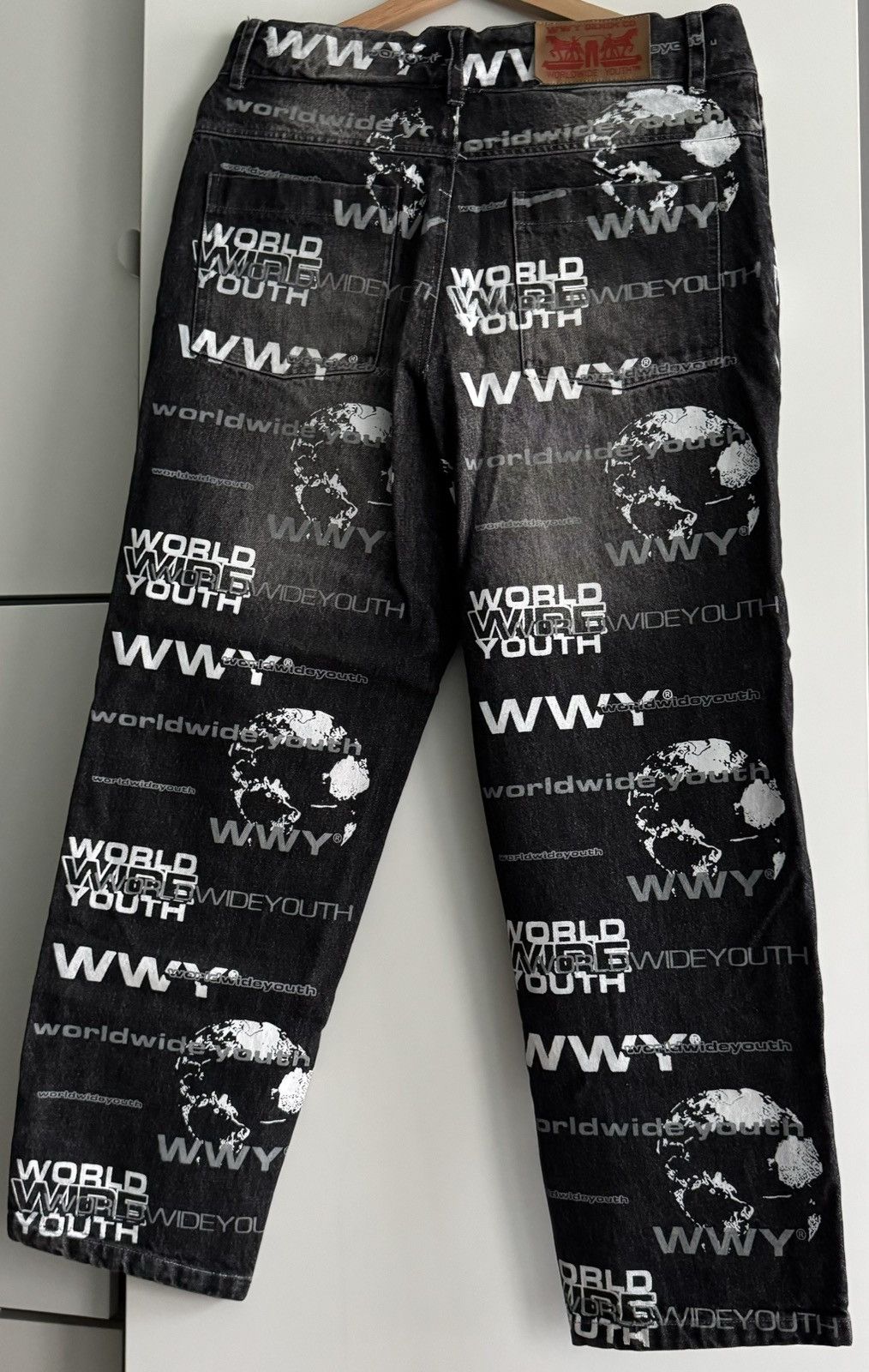 Worldwide Youth WWY Allover Jeans Black Size US 32 / EU 48 - 2 Thumbnail