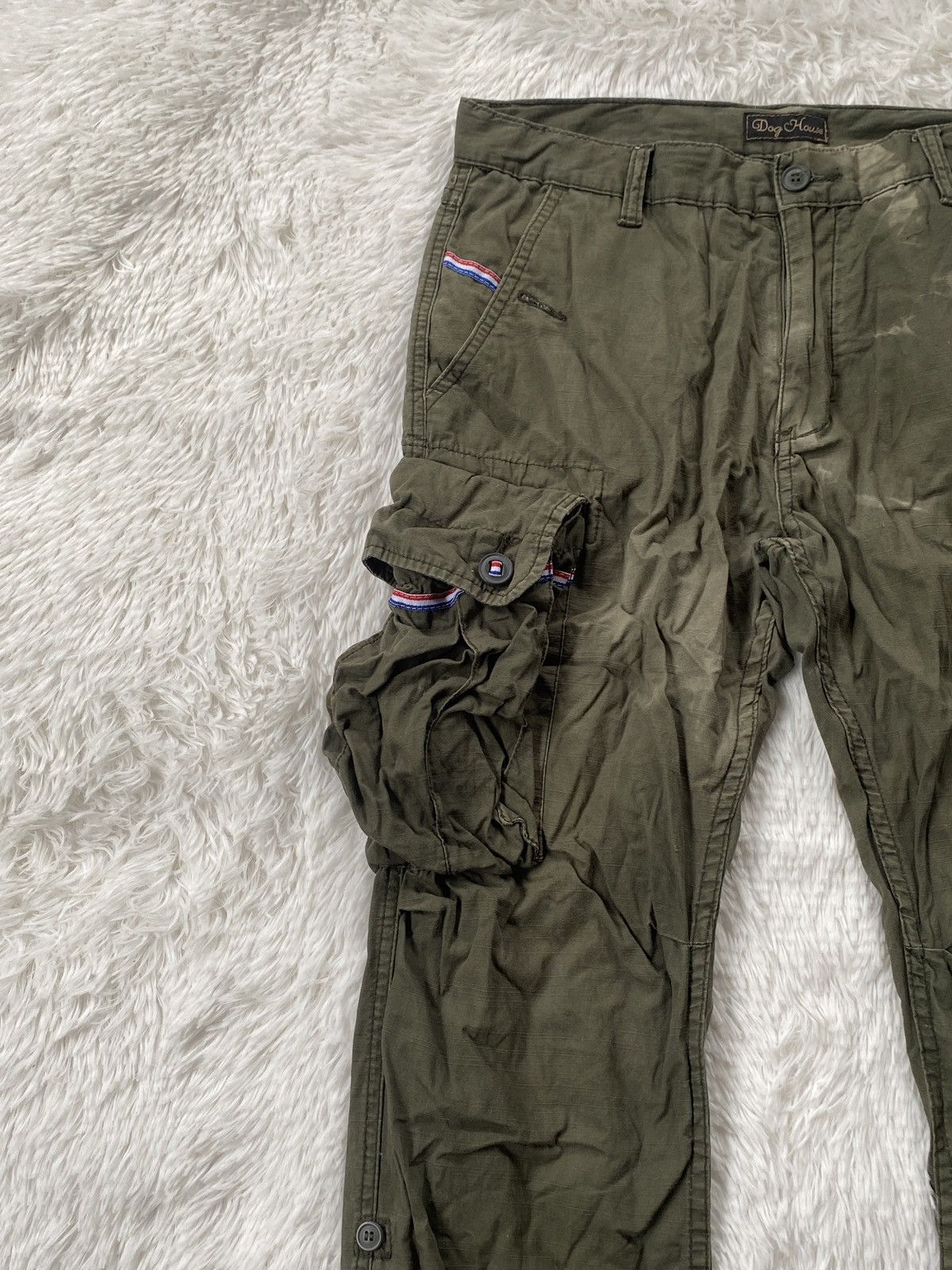 Japanese Brand × Vintage 🔥Vintage Japan Dog House Cargo Pant Sunfaded Size US 33 - 2 Thumbnail